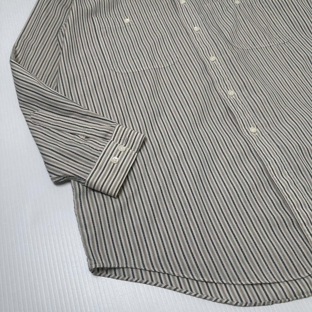 Vintage Leo Chevalier Striped Button Up Shirt L