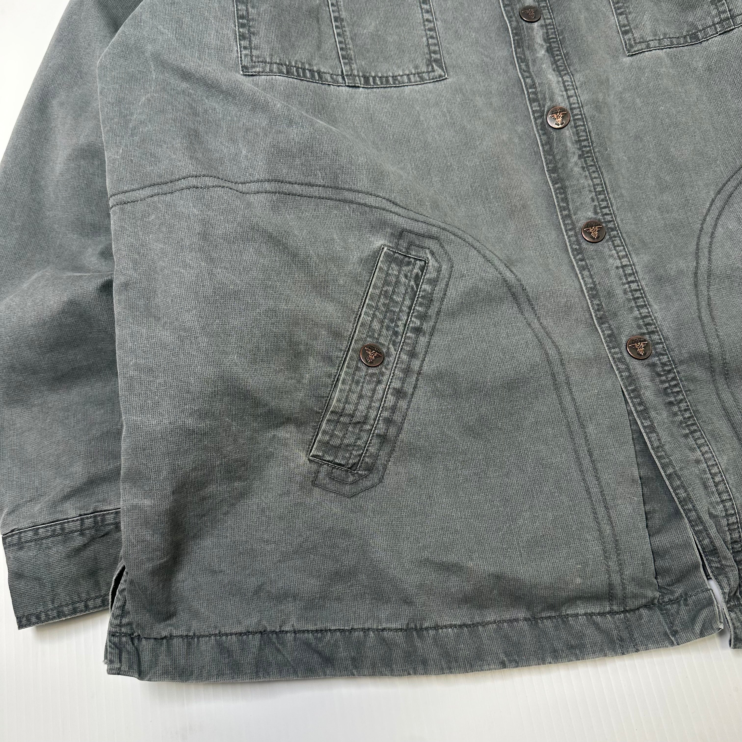 Harley Davidson Quilt Lined Button Up Jacket XL