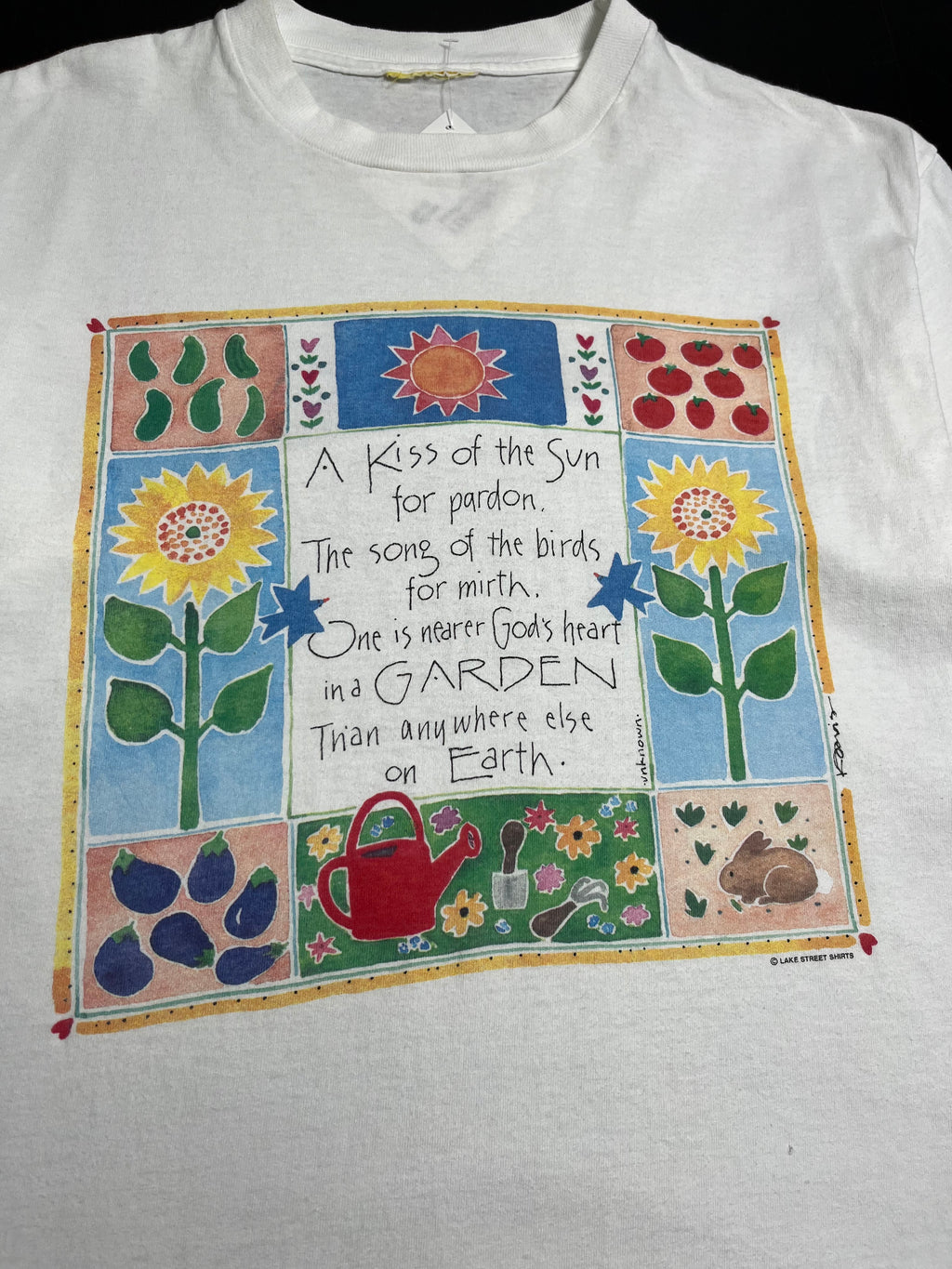 Vintage Kiss Of The Sun Garden Tee L