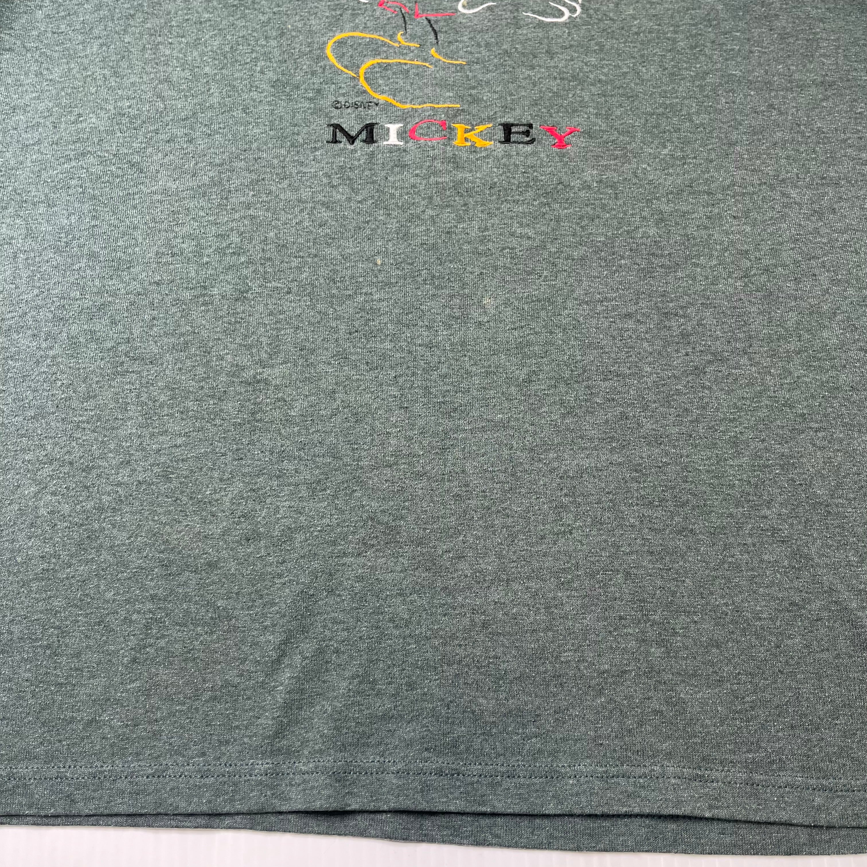 Vintage Disney Mickey Embroidered Graphic Tee XL