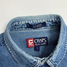 Load image into Gallery viewer, Vintage Chaps Ralph Lauren Denim Button-Up Shirt L
