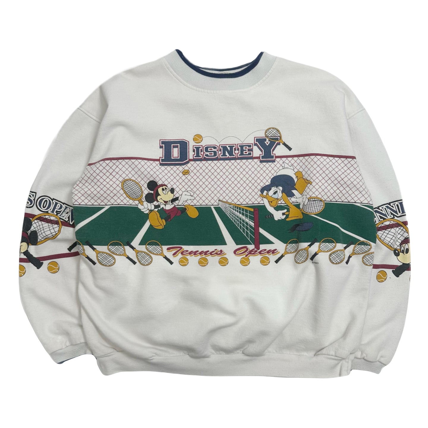 Vintage Disney Tennis Open Crewneck L