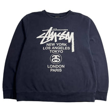 Load image into Gallery viewer, Stussy Cities Graphic Crewneck XL
