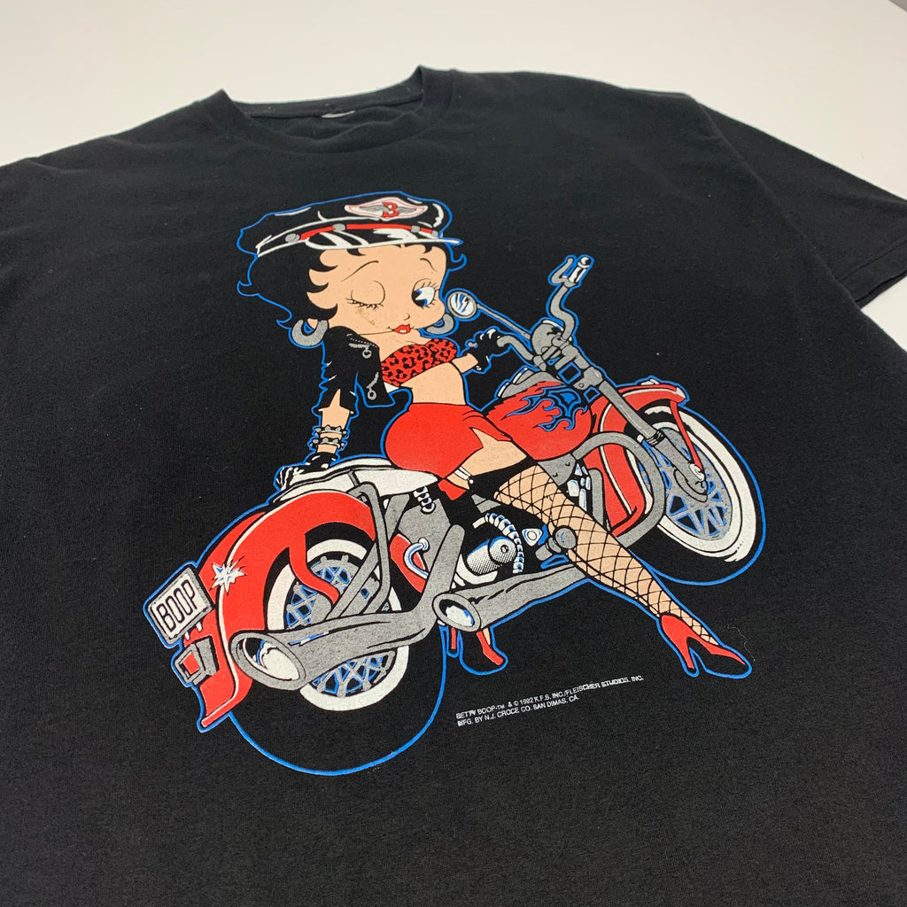 Vintage Betty Boop Biker Tee XL