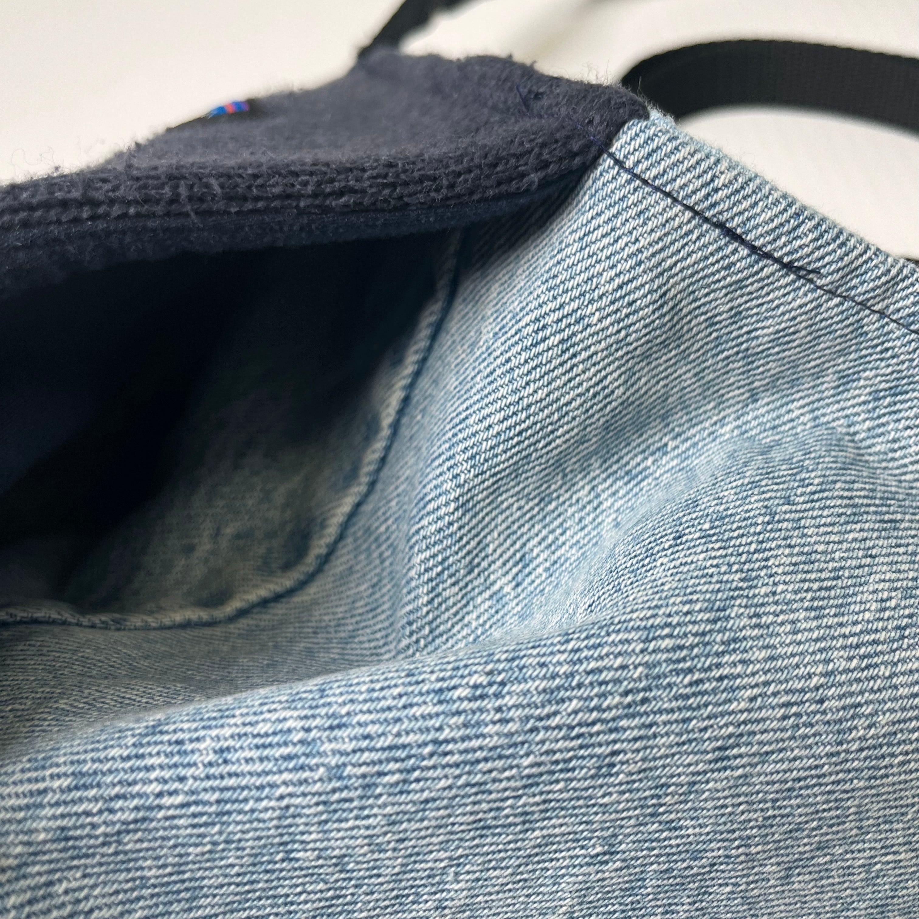 Rework Patagonia Sherpa Denim Side Bag