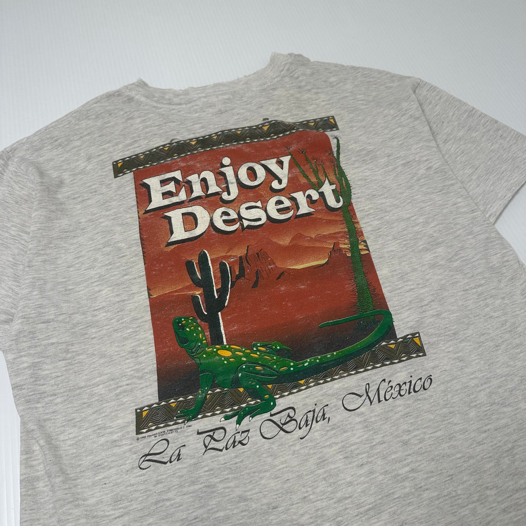 1995 Enjoy Desert La Paz Baja Mexico Pocket Tee L