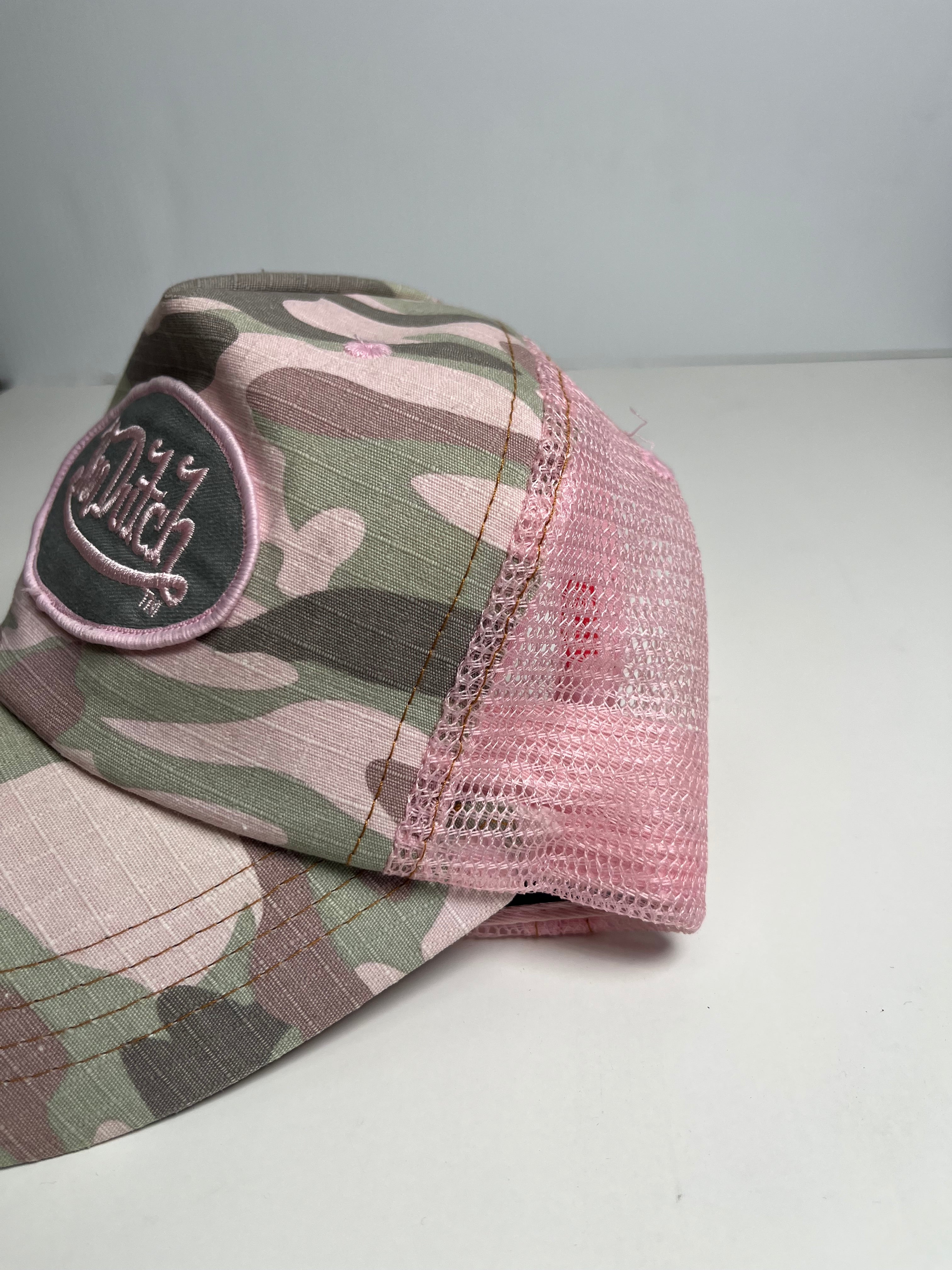 Y2K Von Dutch Camo Trucker Hat