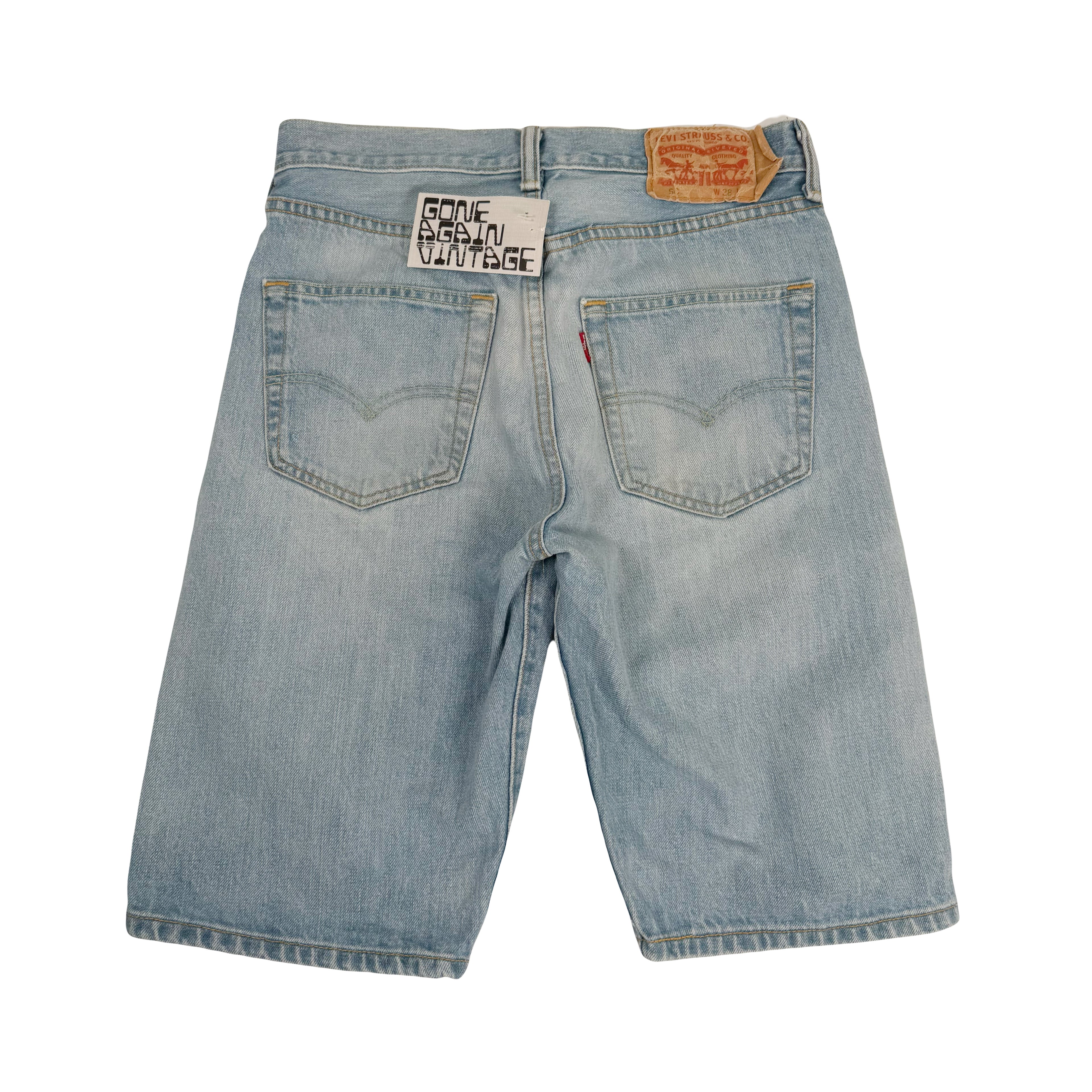 Levi's 501 Light Wash Denim Shorts 28