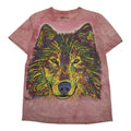 Tie Dye Wolf Tee S