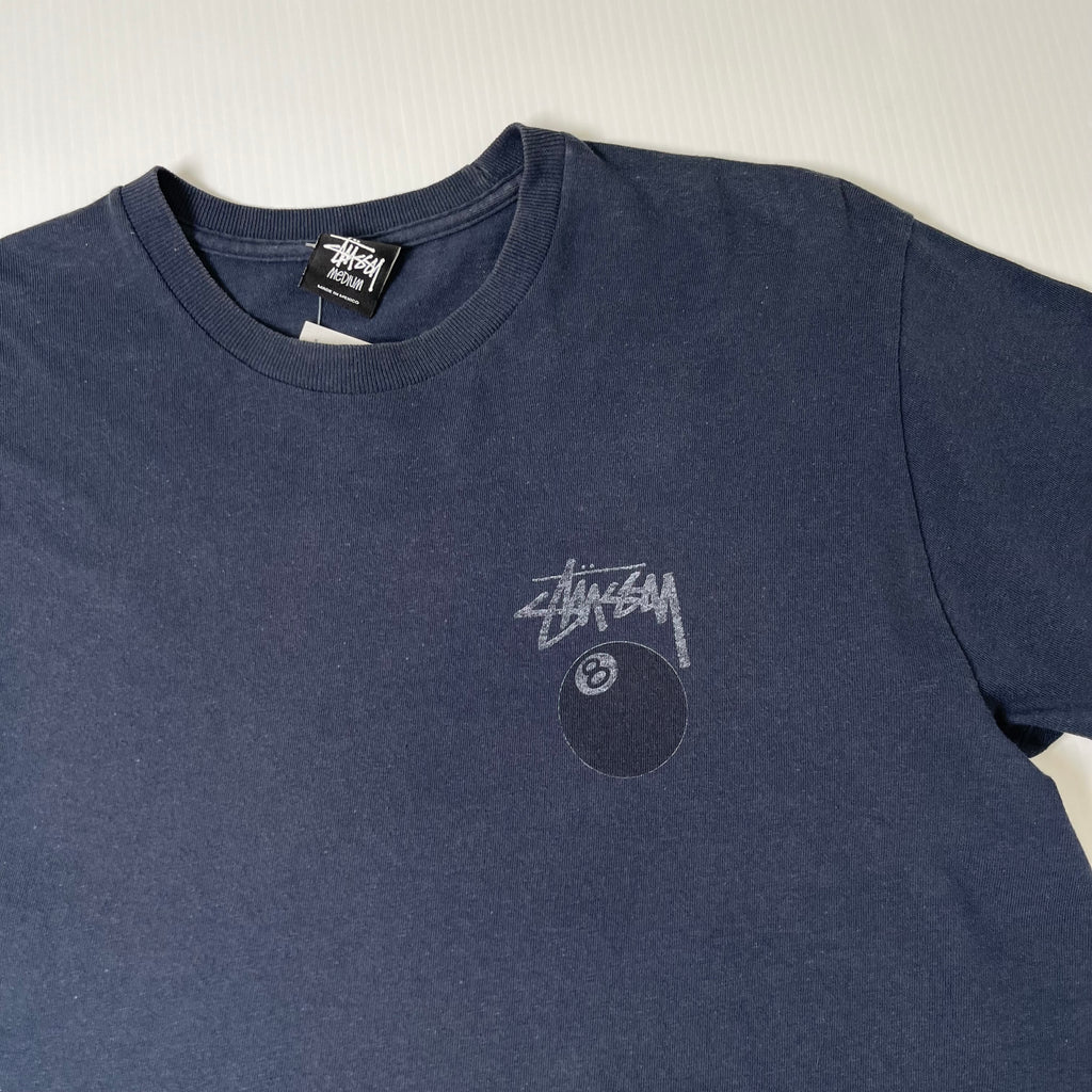 Stussy 8 Ball Faded Graphic Tee M