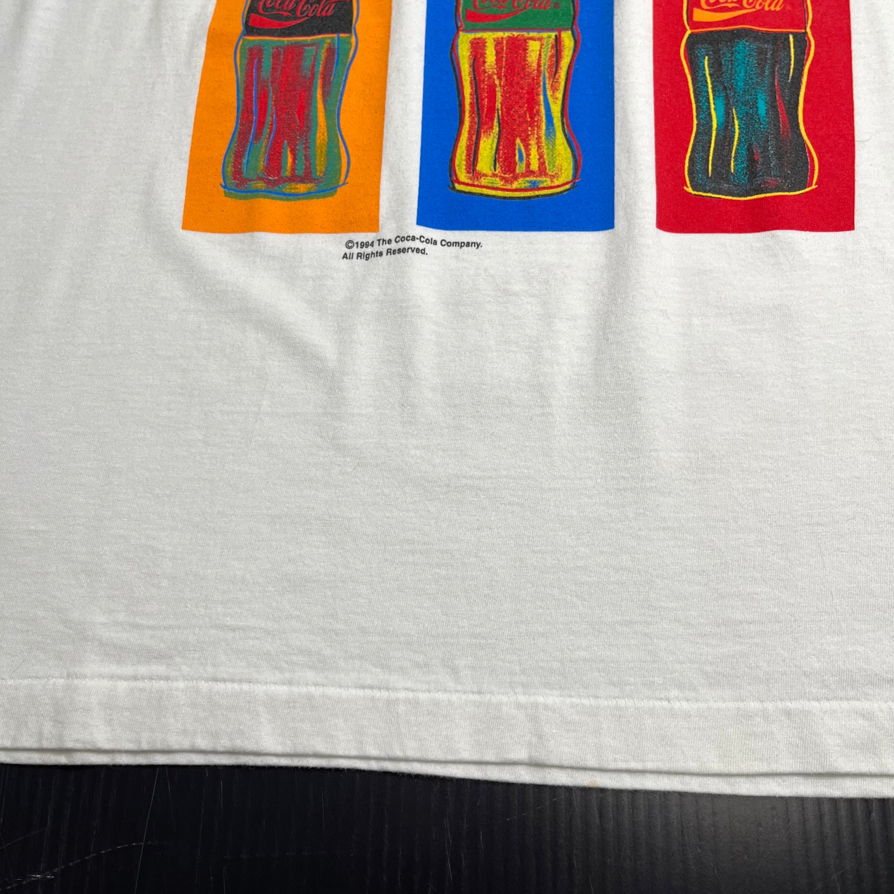 1994 Andy Warhol Coca Cola Pop Art Tee XL