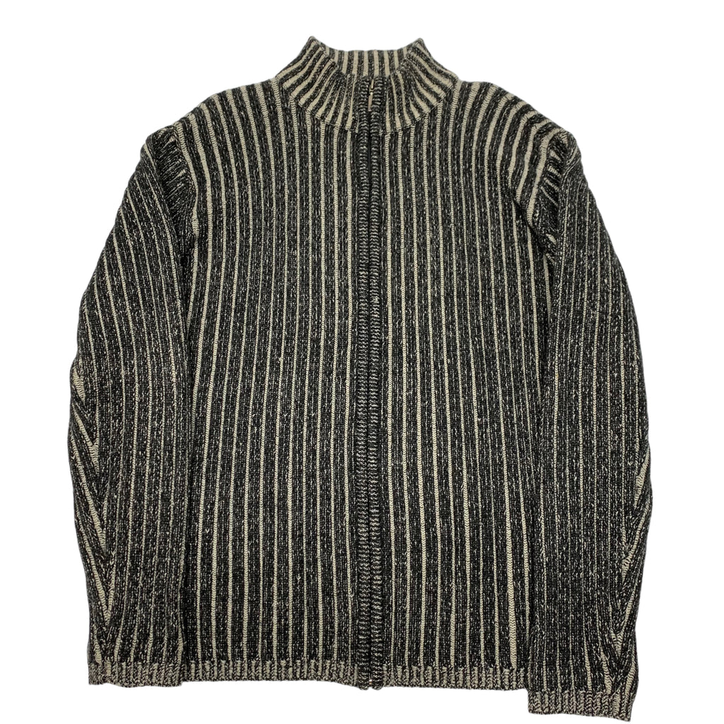 Depi Striped Full Zip Knit L