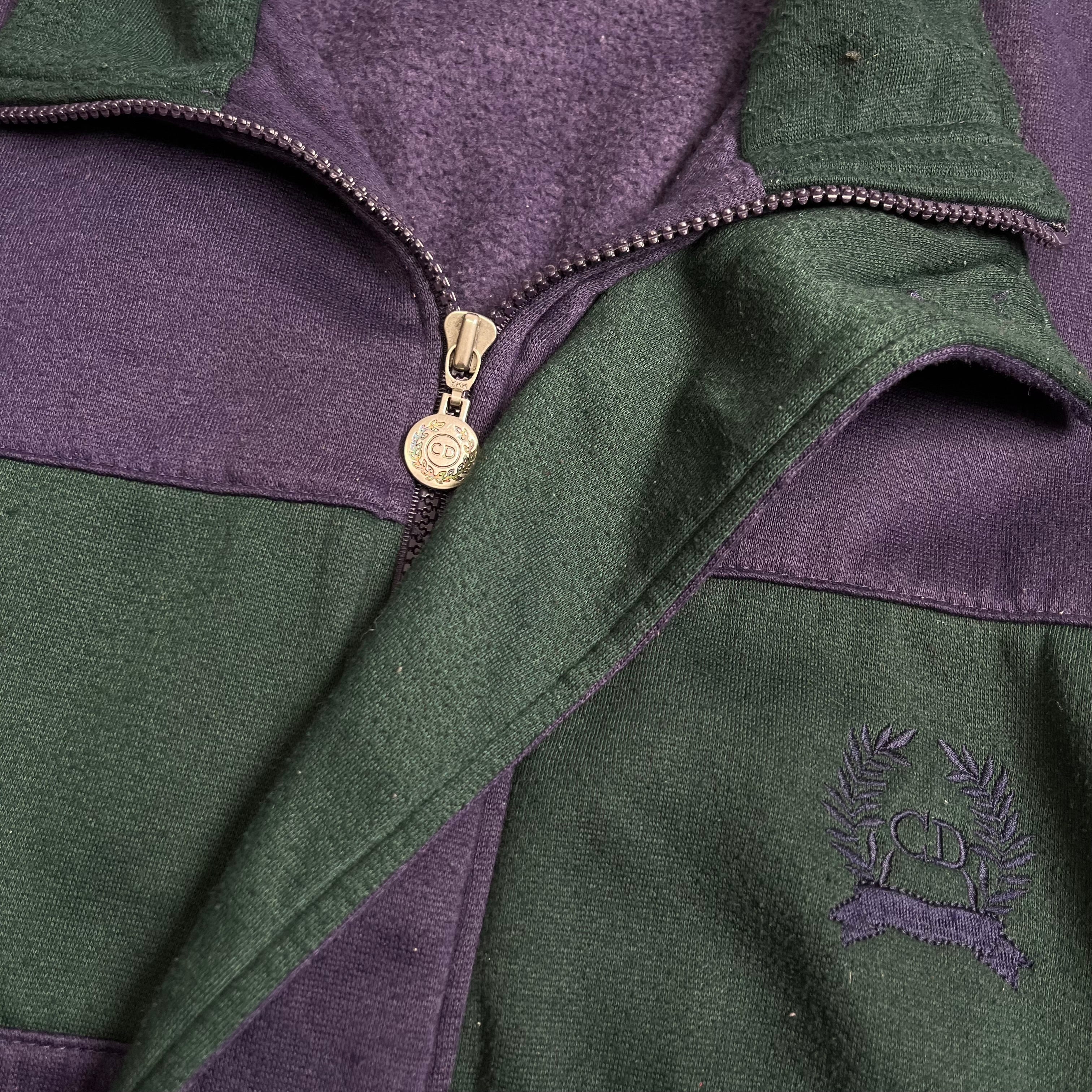 Vintage Christian Dior Full Zip Sweatshirt L