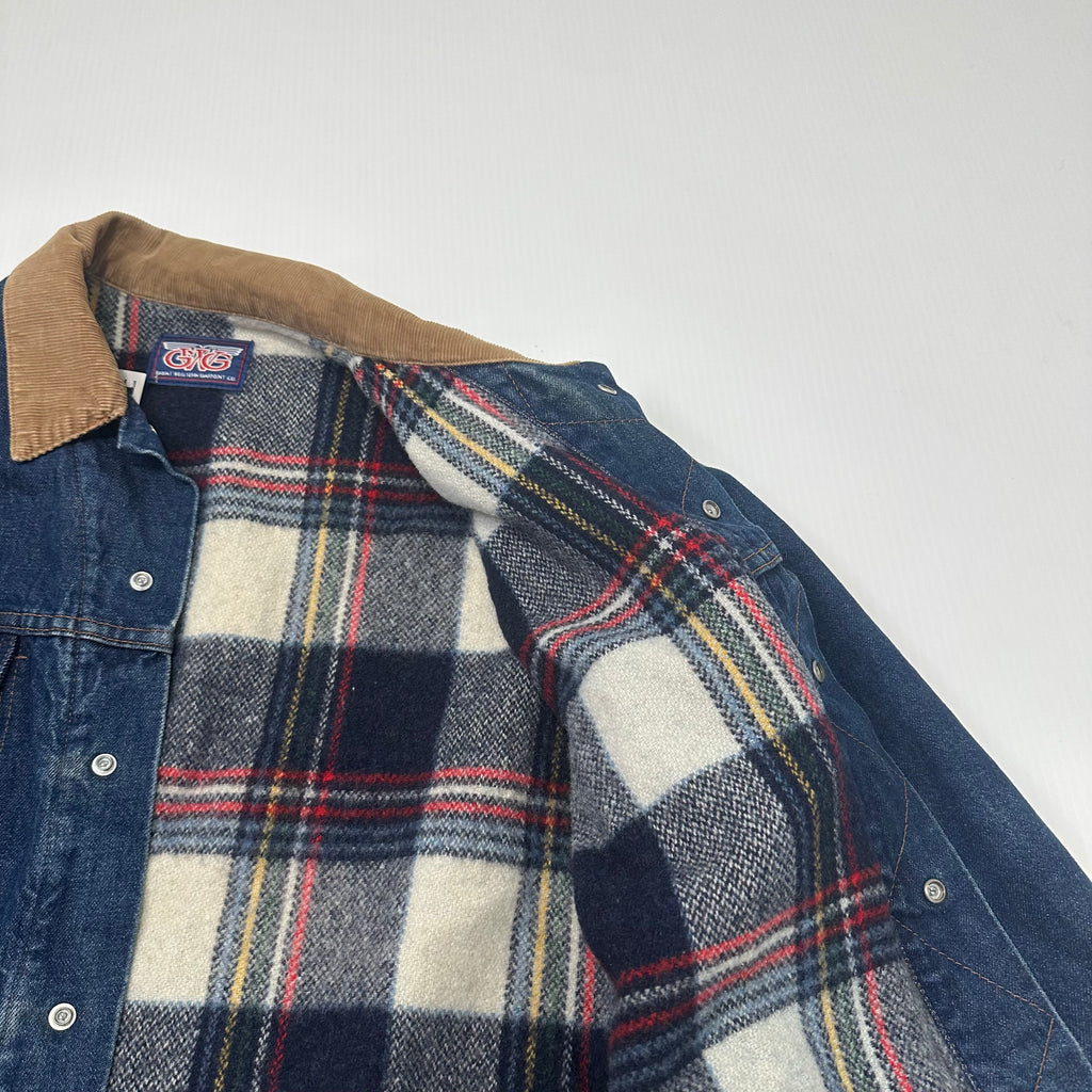 Vintage GWG Blanket Lined Denim Jacket XL
