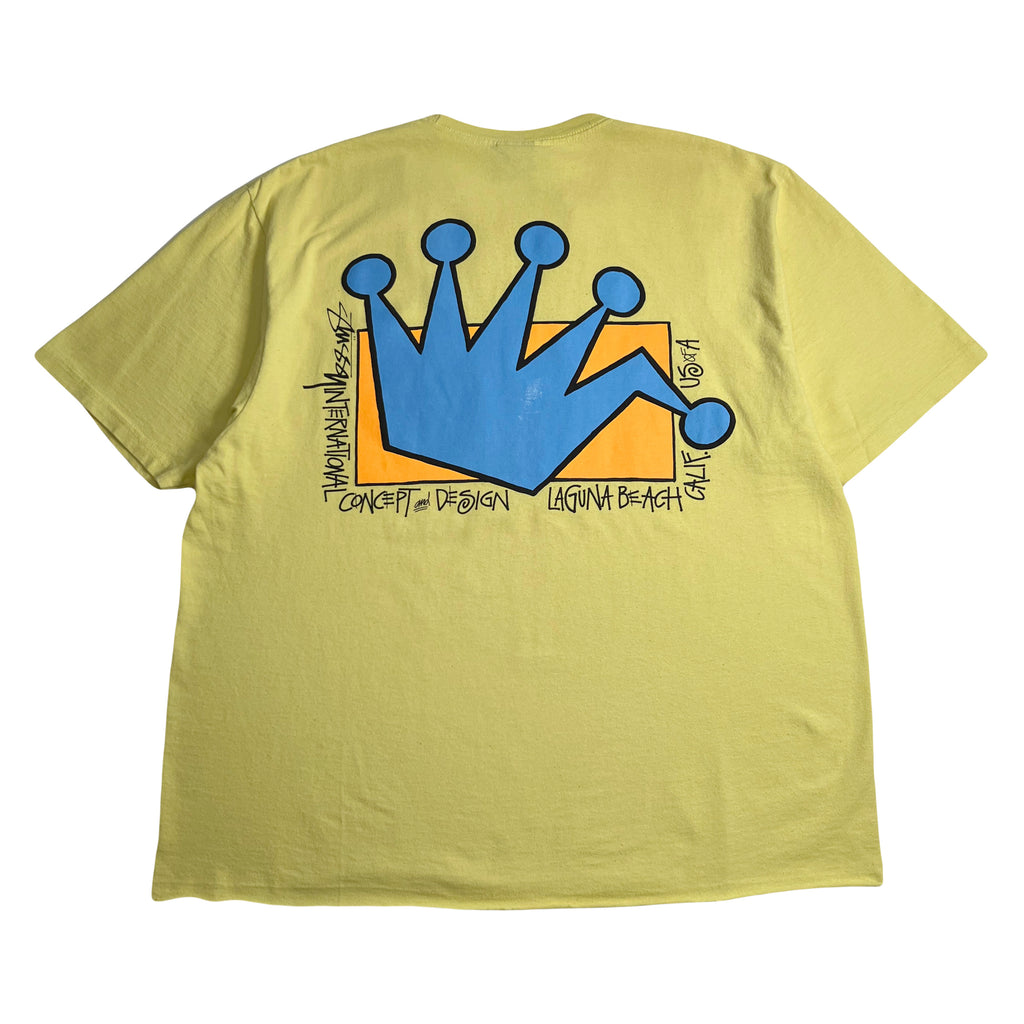Stüssy Laguna Beach Broken Crown Cropped Tee L