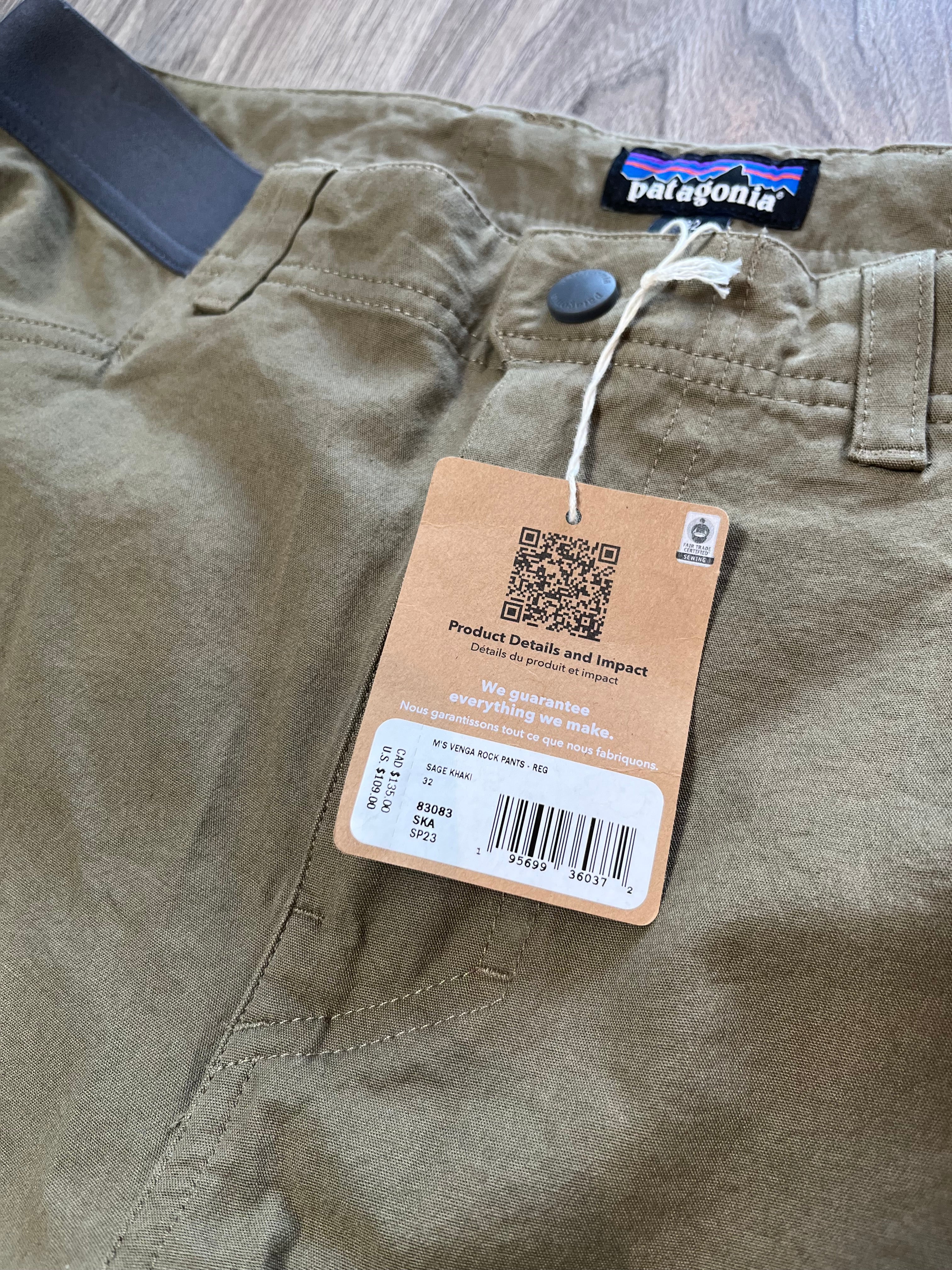 BNWT Patagonia Venga Rock Cargo Pants 32