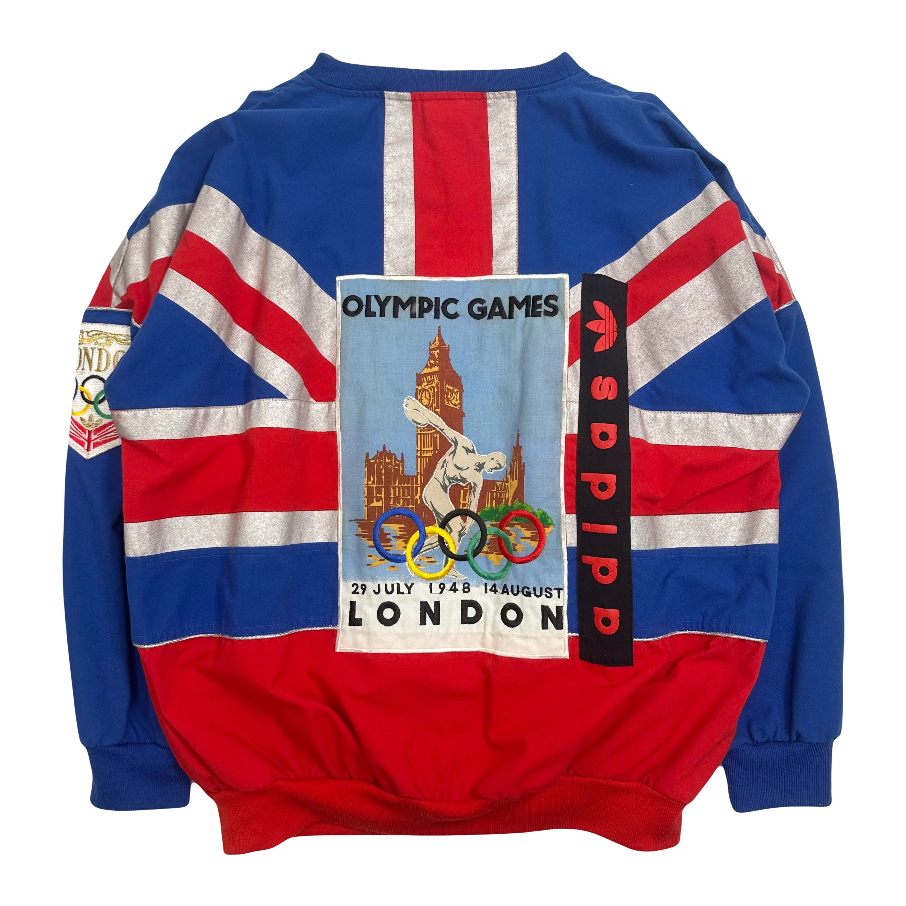 80s Adidas Olympic Games London AOP Crewneck L
