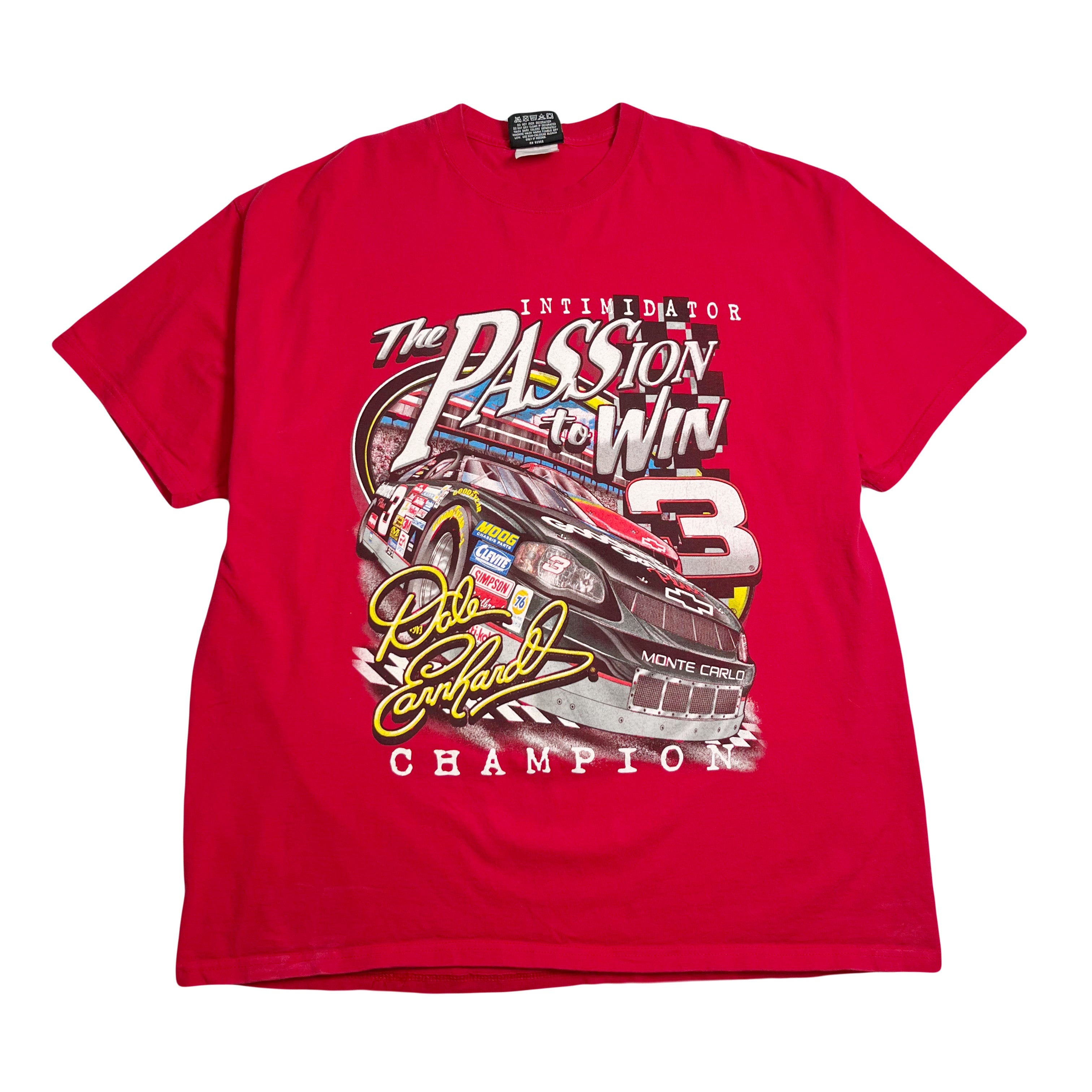 Dale Earnhardt Passion To Win NASCAR Racing Tee XL