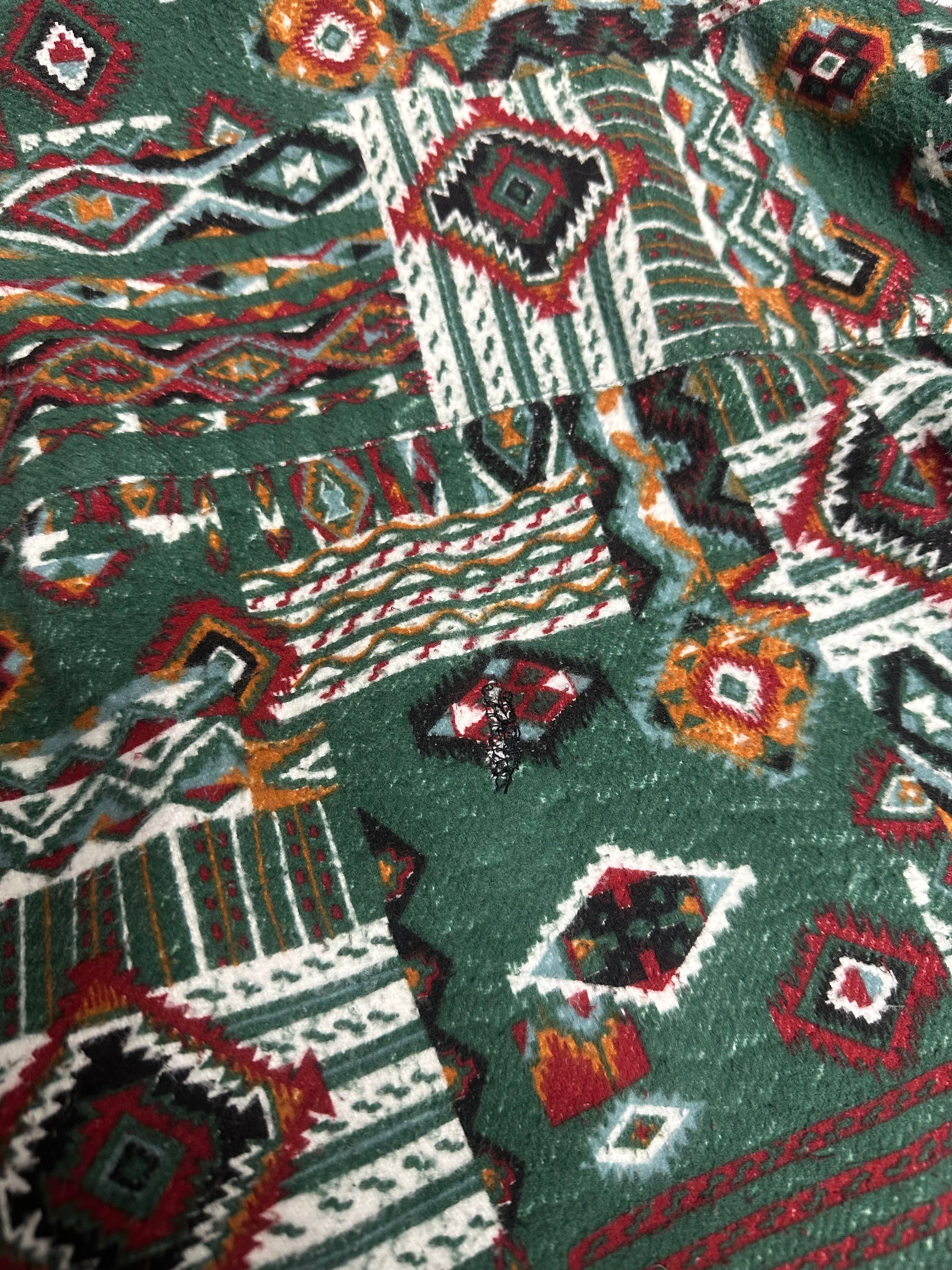 Vintage Guess Georges Marciano Abstract Pattern Button-Up Shirt XL