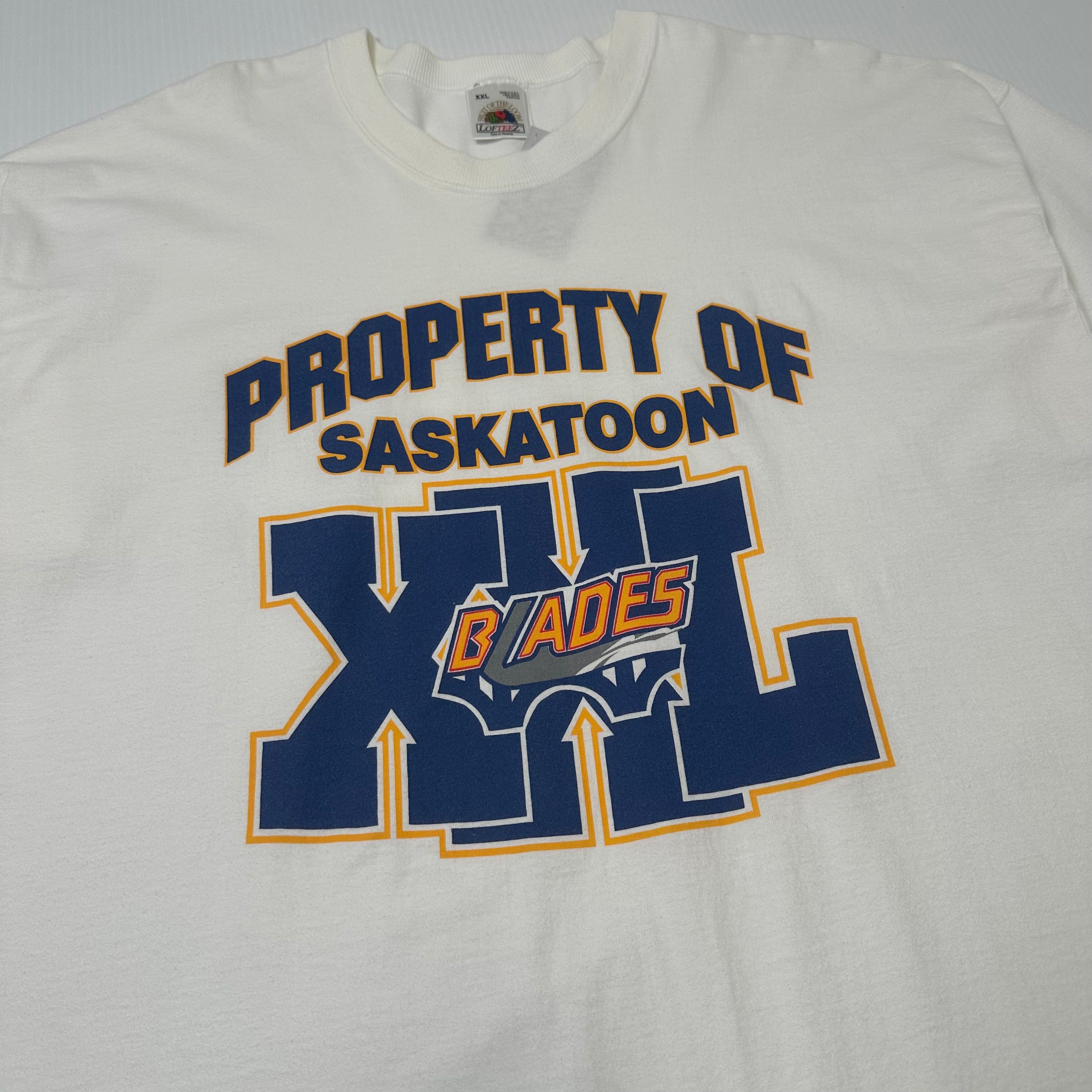 Vintage Saskatoon Blades WHL Hockey Tee XXL