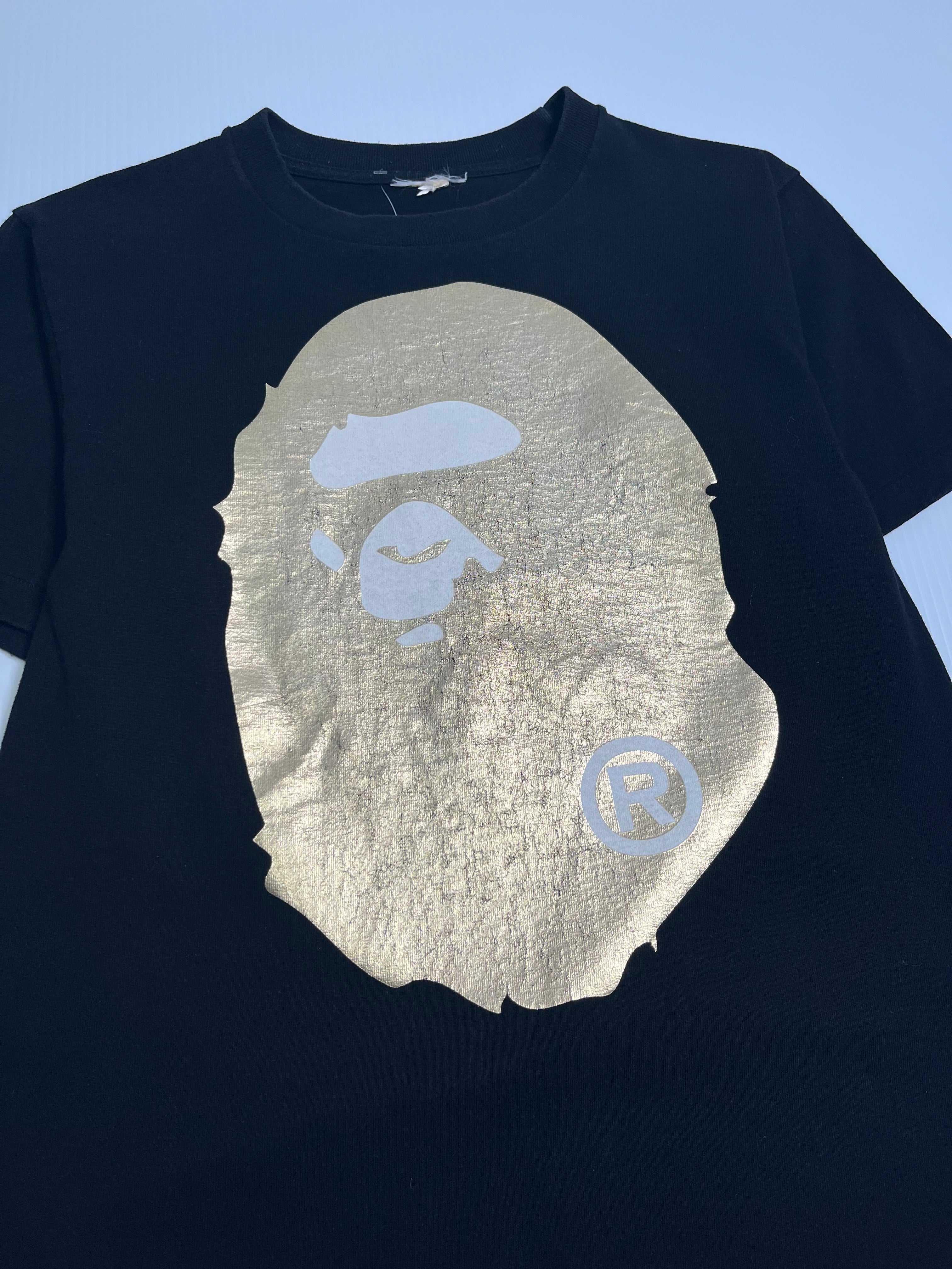 Bape Gold Head Graphic Tee S