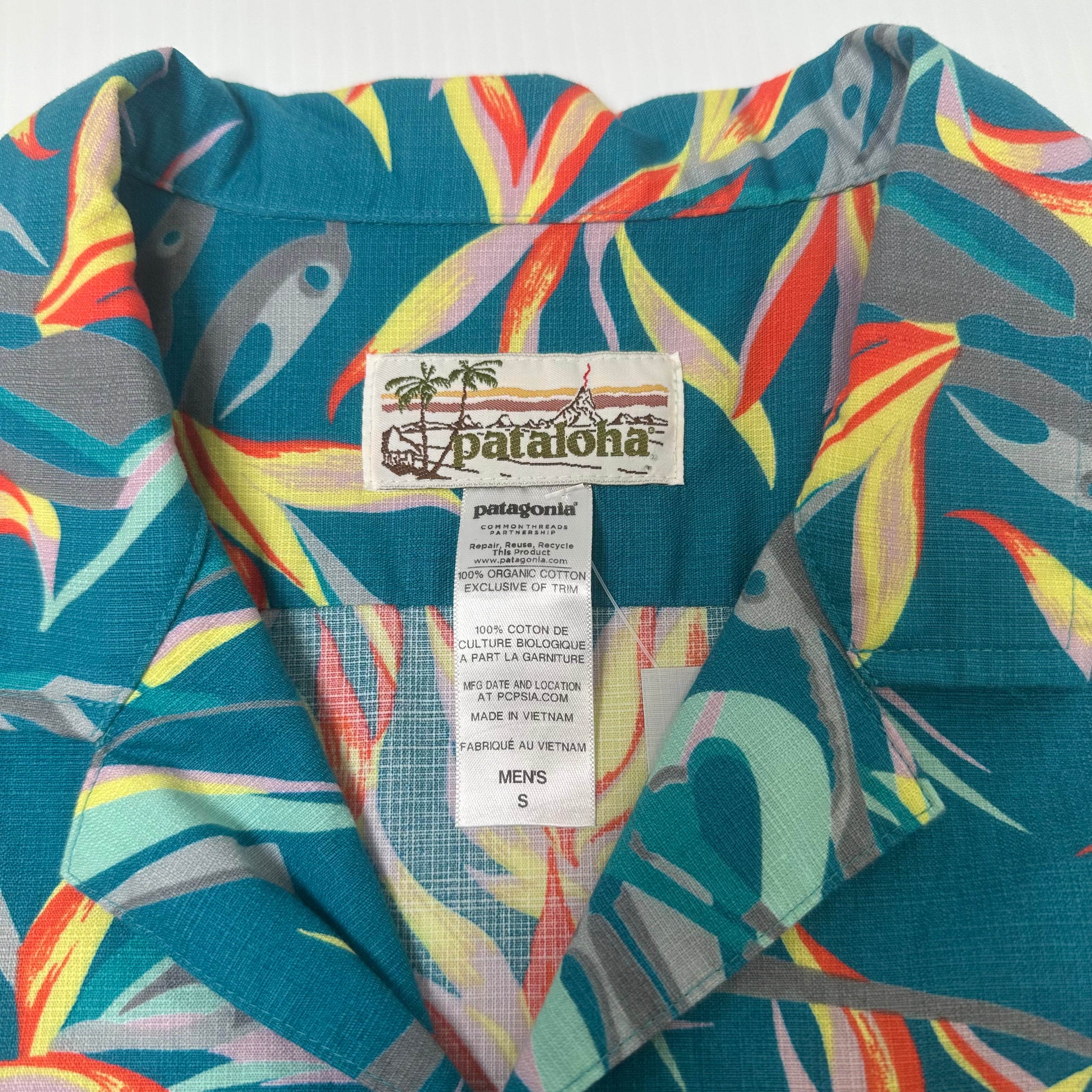 Patagonia Pataloha Floral Short Sleeve Button Up Shirt S