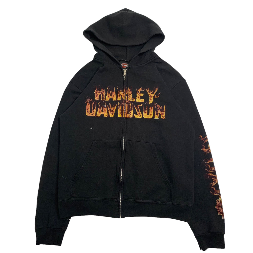 Harley Davidson Flames ZipUp Hoodie M