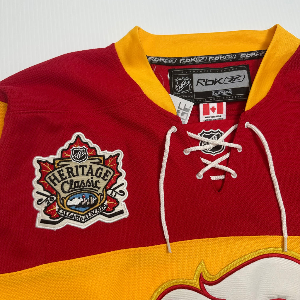 Reebok Calgary Flames Heritage Classic NHL Bouwmeester #4 Jersey 48