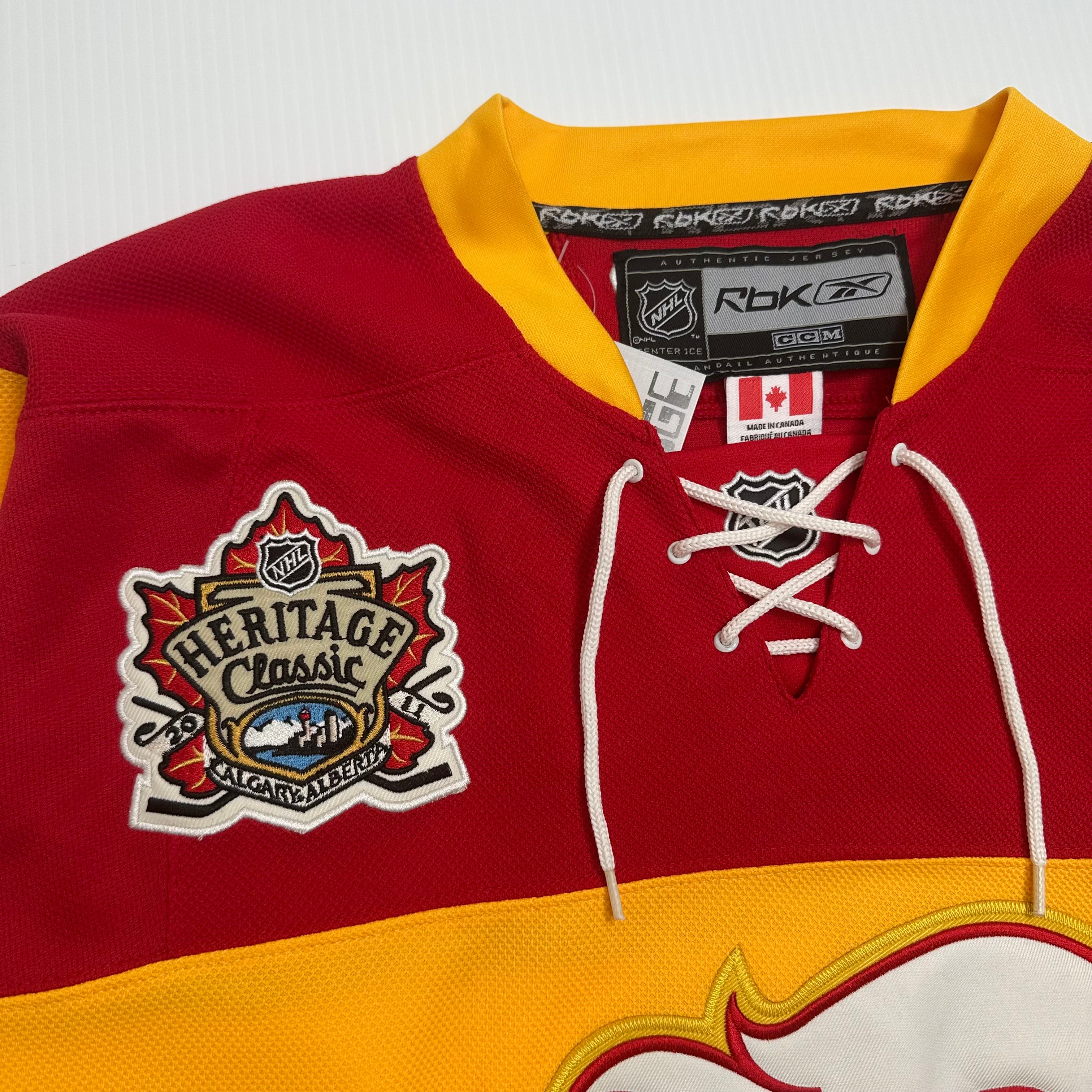 Reebok Calgary Flames Heritage Classic NHL Bouwmeester #4 Jersey 48