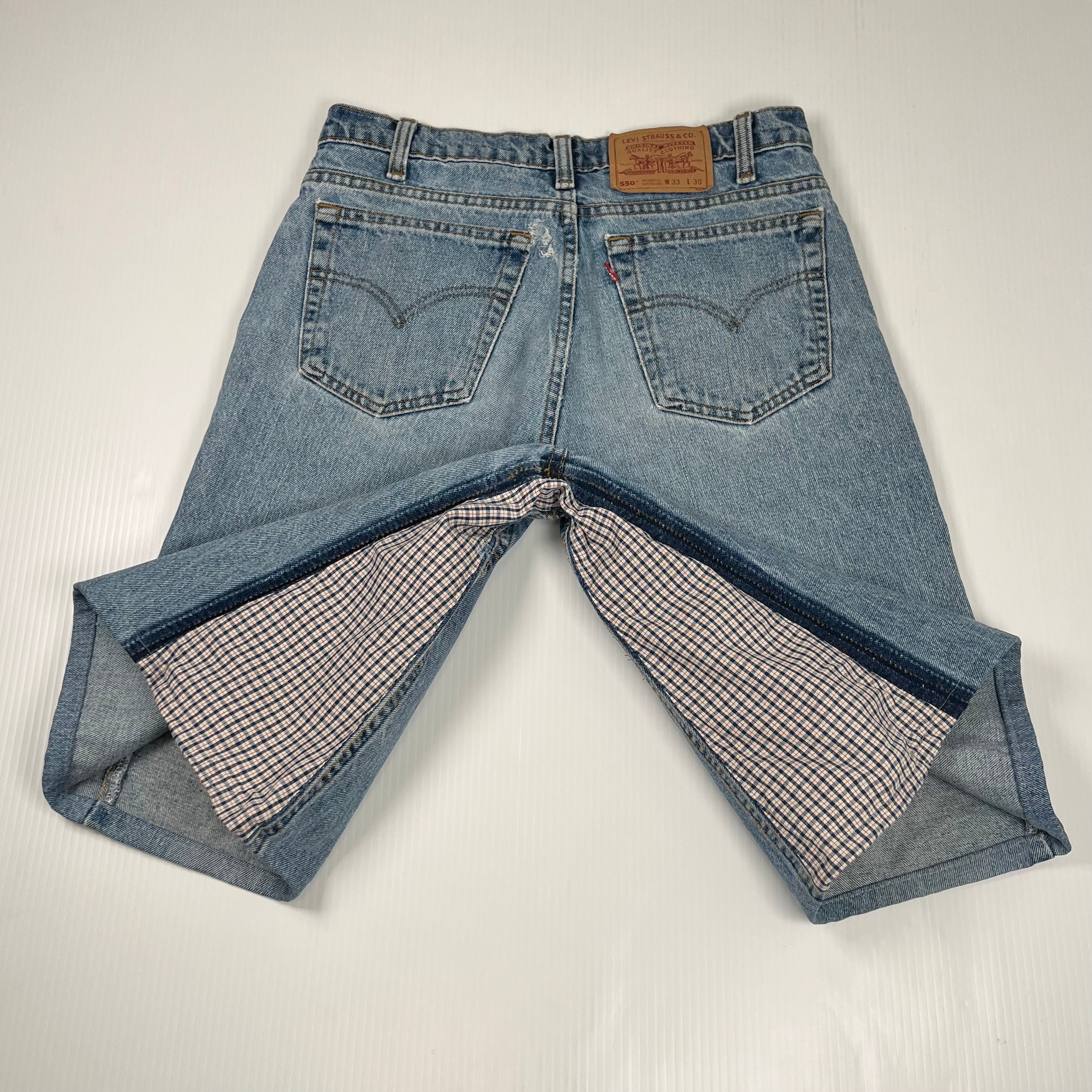 Rework Vintage Levi's x England Baggy Denim Shorts
