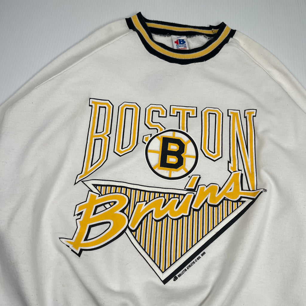 1990 Bulletin Athletic Boston Bruins Crewneck XL