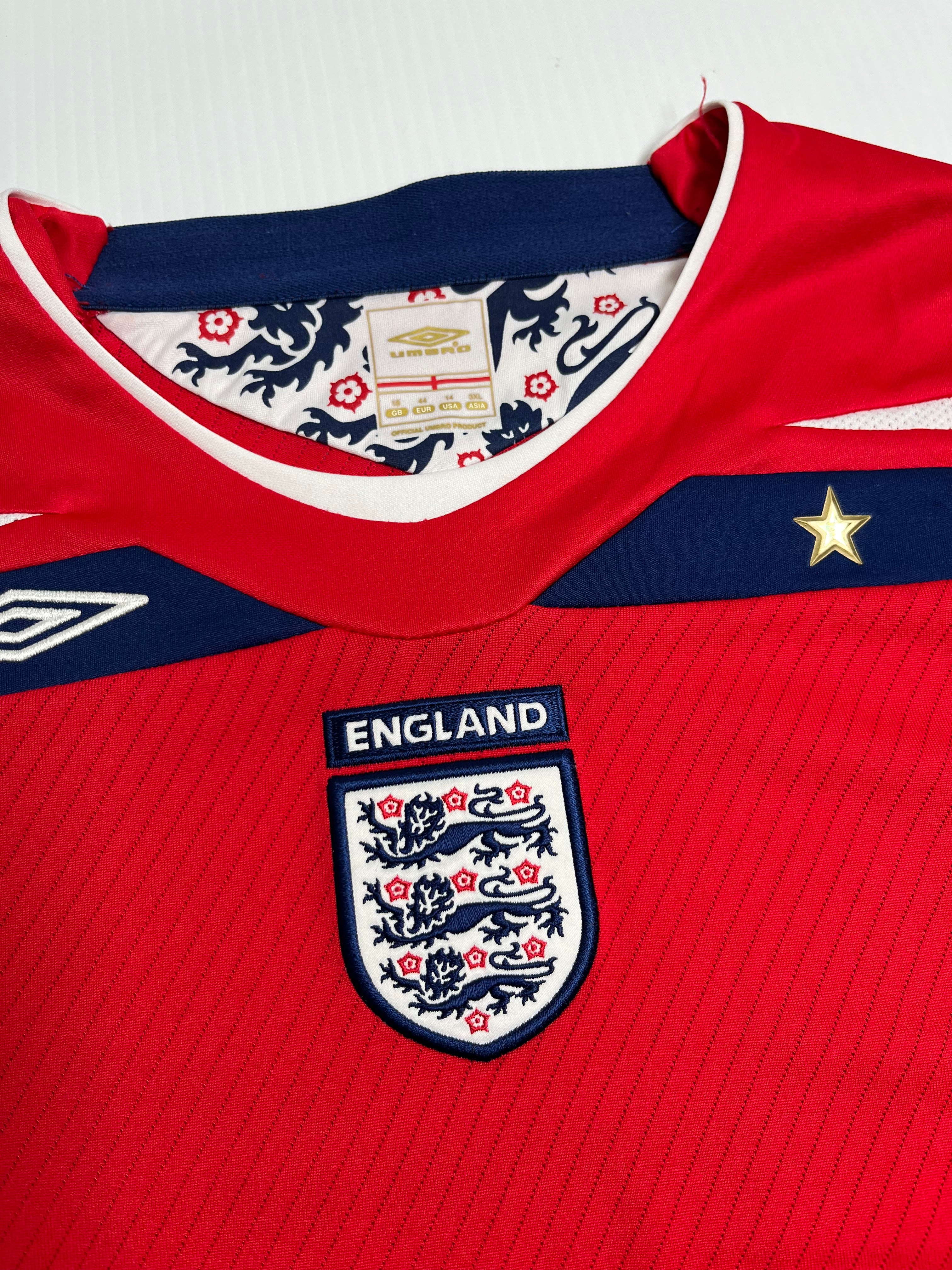 2008 England Umbro Away Jersey XL