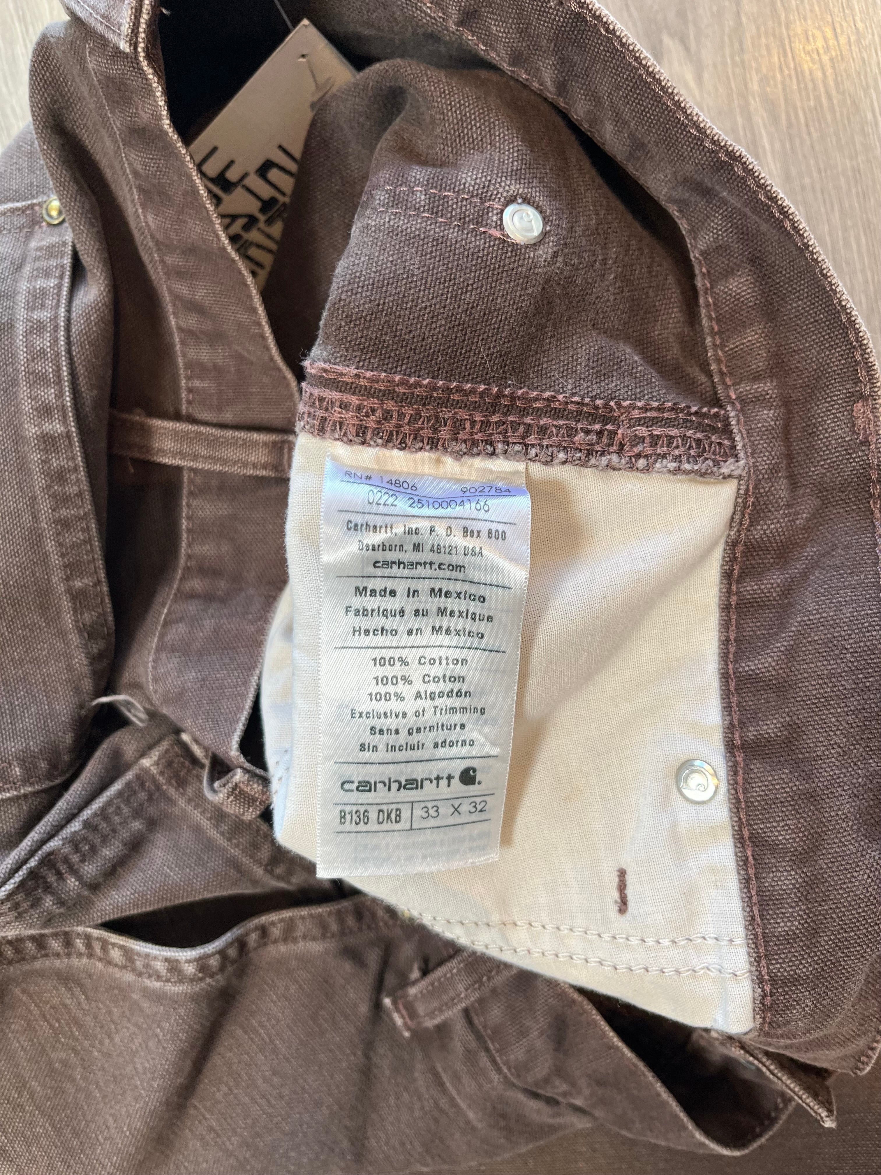 Carhartt B136 Double Knee Carpenter Denim 33