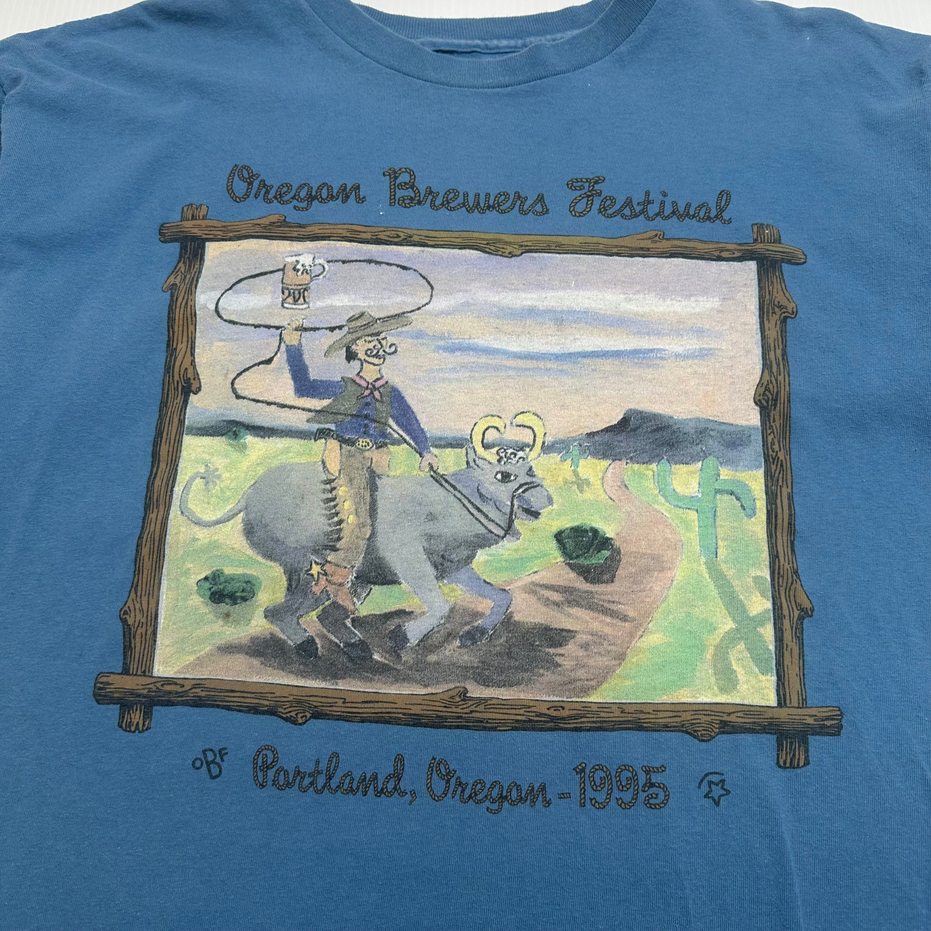 1995 Oregon Brewers Festival Western Tee XL