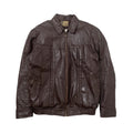 Vintage Chaman Sherpa Lined Leather Jacket M