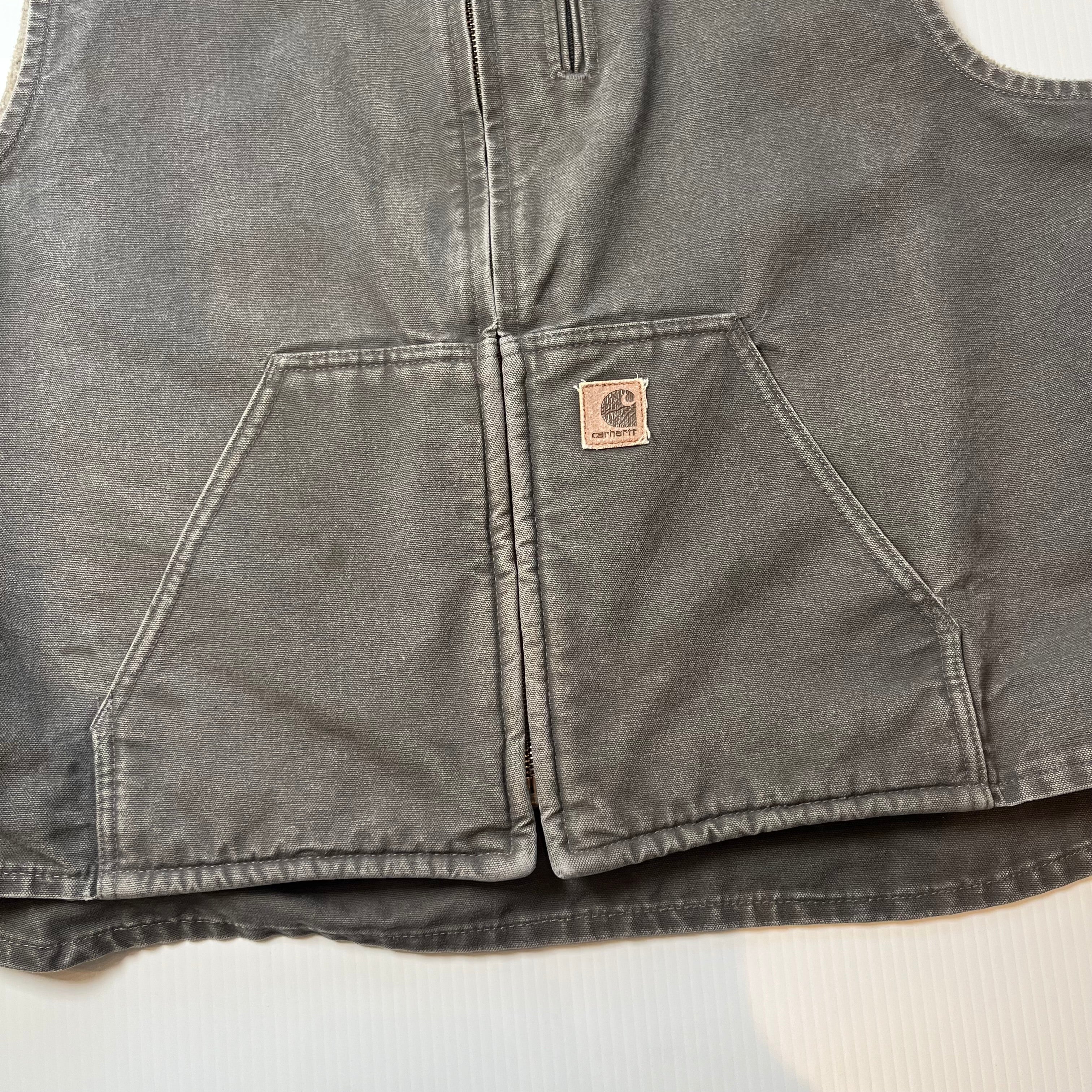 Vintage Carhartt Sherpa Lined Vest XL