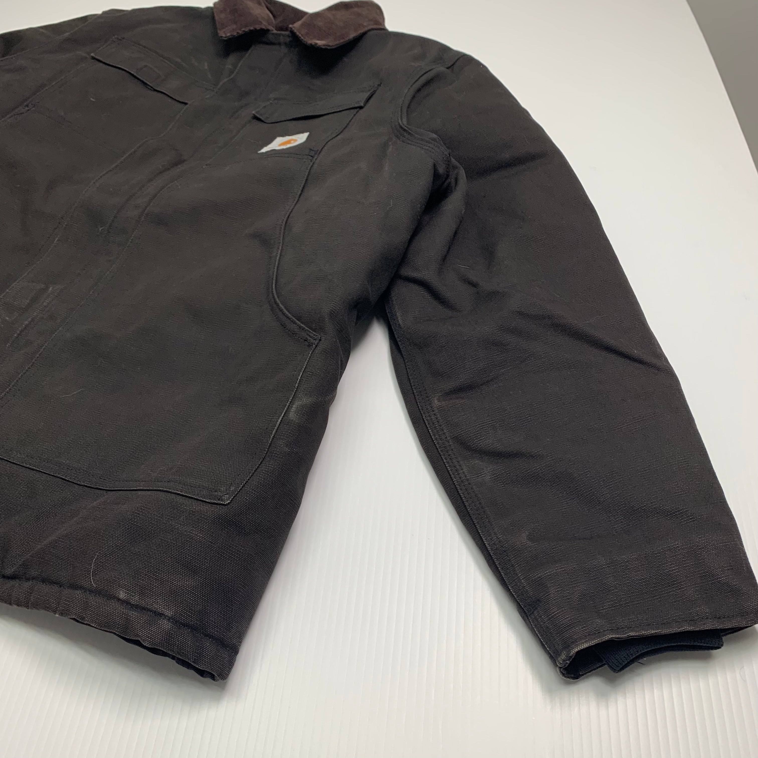 Carhartt Black Denim Chore Jacket L