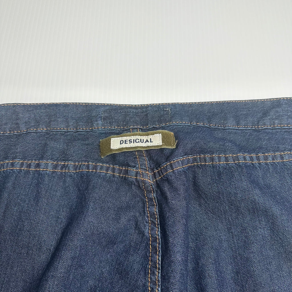 Desigual Baggy Cargo Denim Pants 34