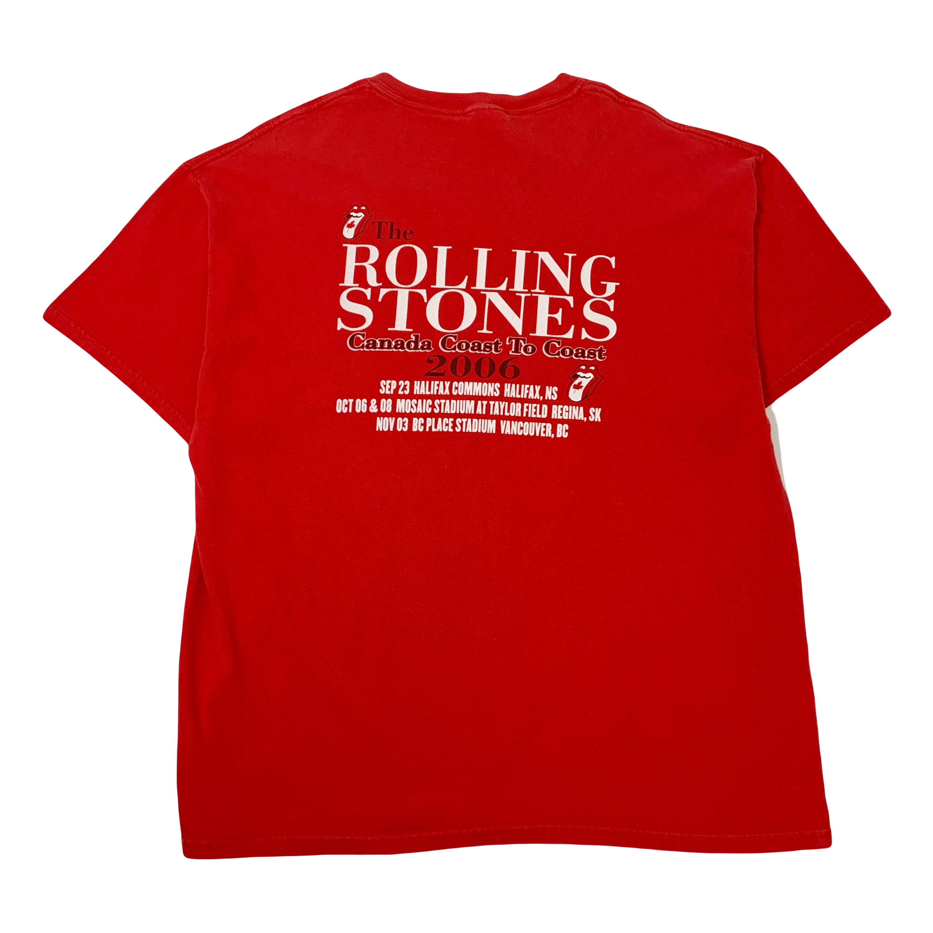 2006 Rolling Stones Canada Coast To Coast Tour Tee XL