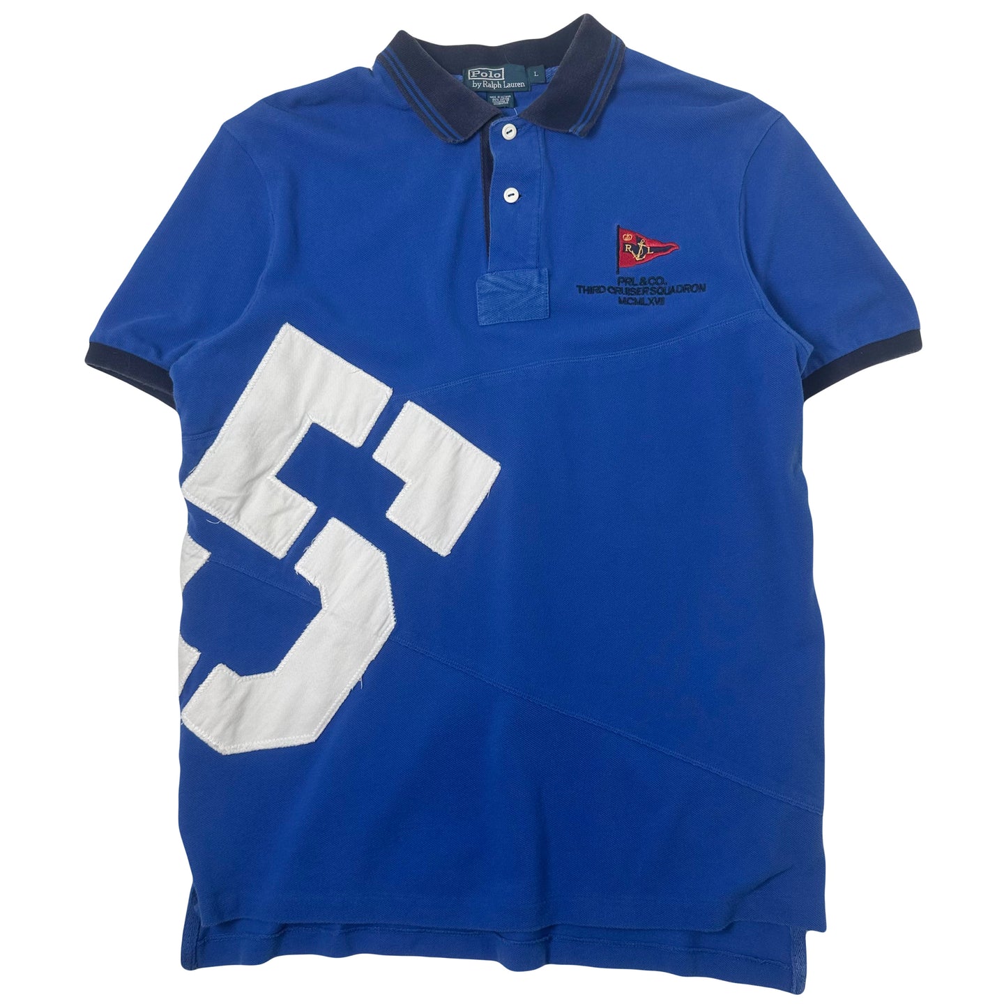 Vintage Polo Ralph Lauren Cruiser Squadron Polo Shirt L