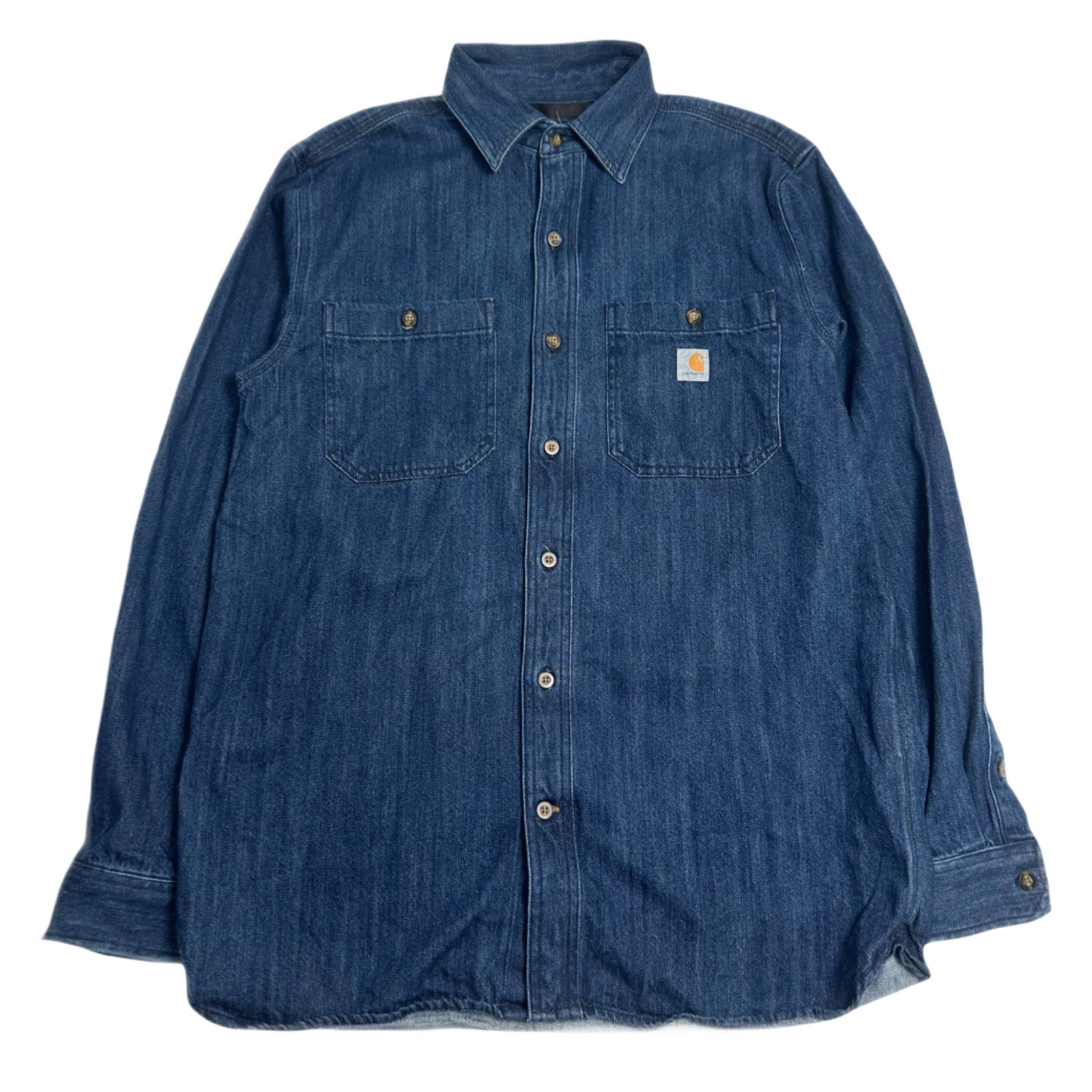 Carhartt Dark Denim Loose Fit Button-Up M
