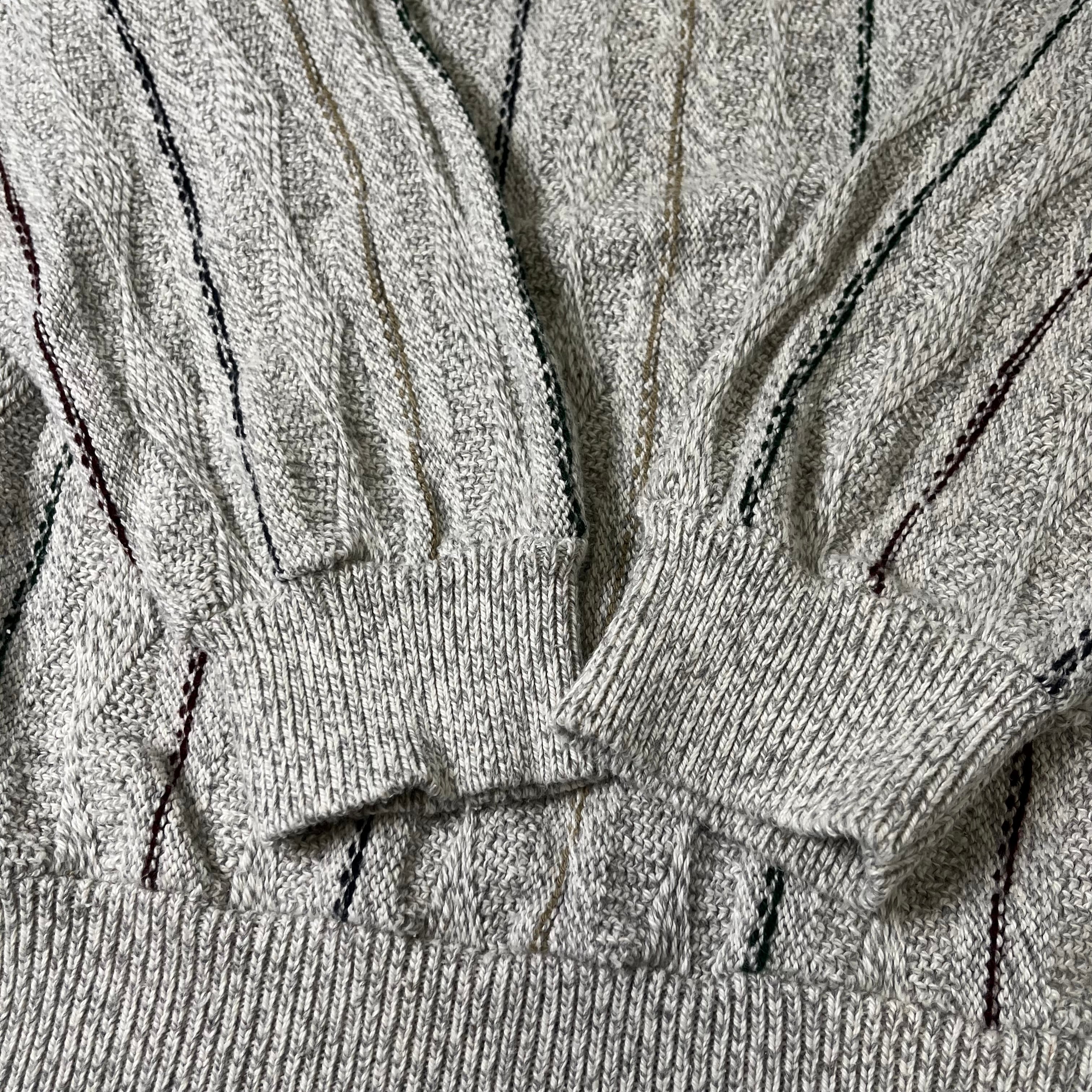 Vintage Northwoods Pattern Knit Sweater M
