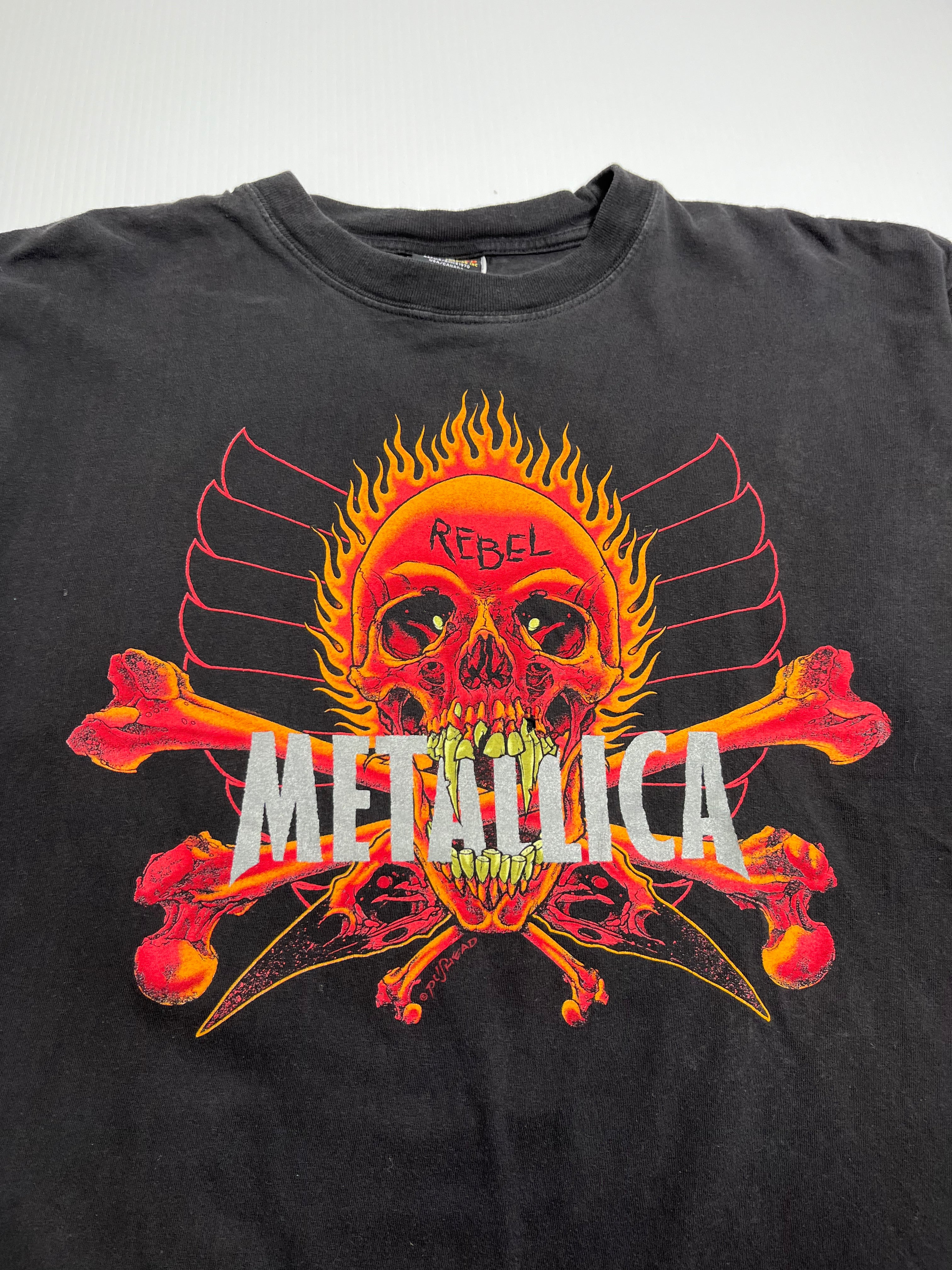 Metallica Rebel Pushead Band Tee L