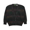 Vintage Savile Row Pattern Cardigan Sweater L