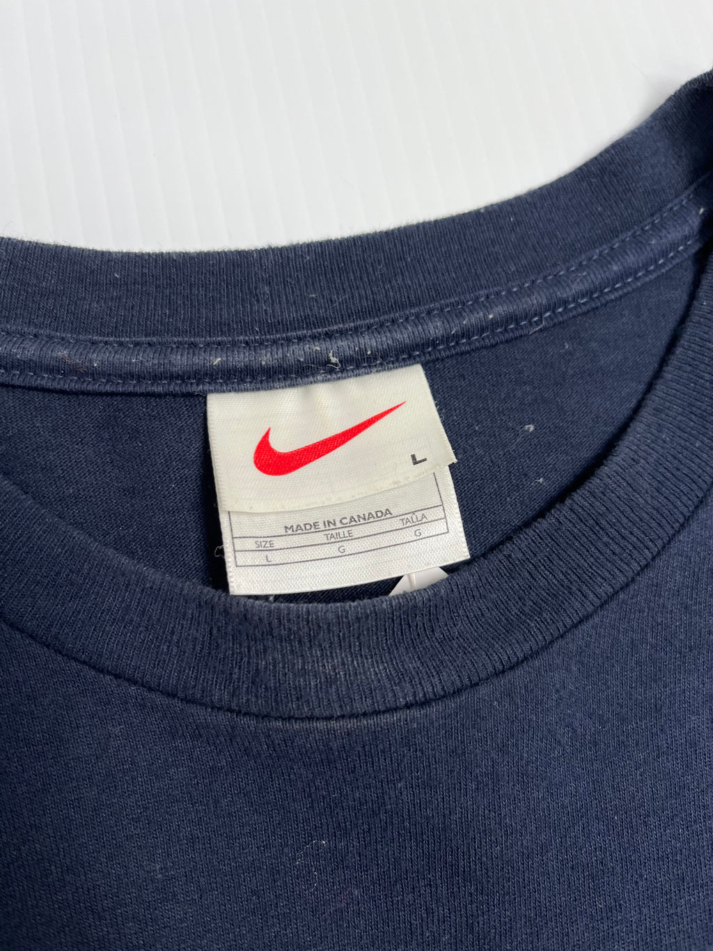 90s Nike Script Logo Graphic Tee L