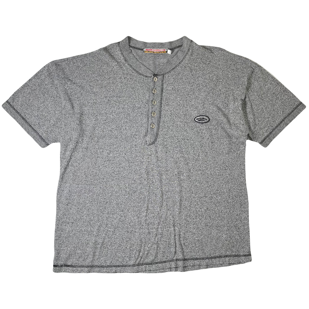 Vintage Quiksilver Henley Surf 1/2 Button Shirt L