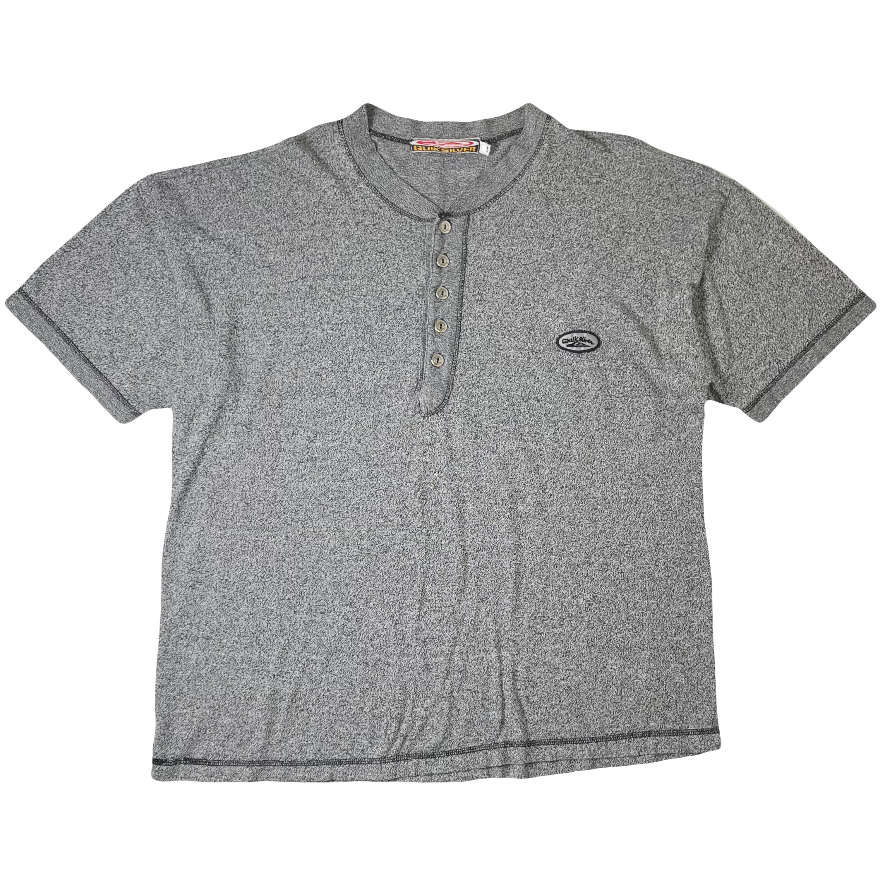Vintage Quiksilver Henley Surf 1/2 Button Shirt L