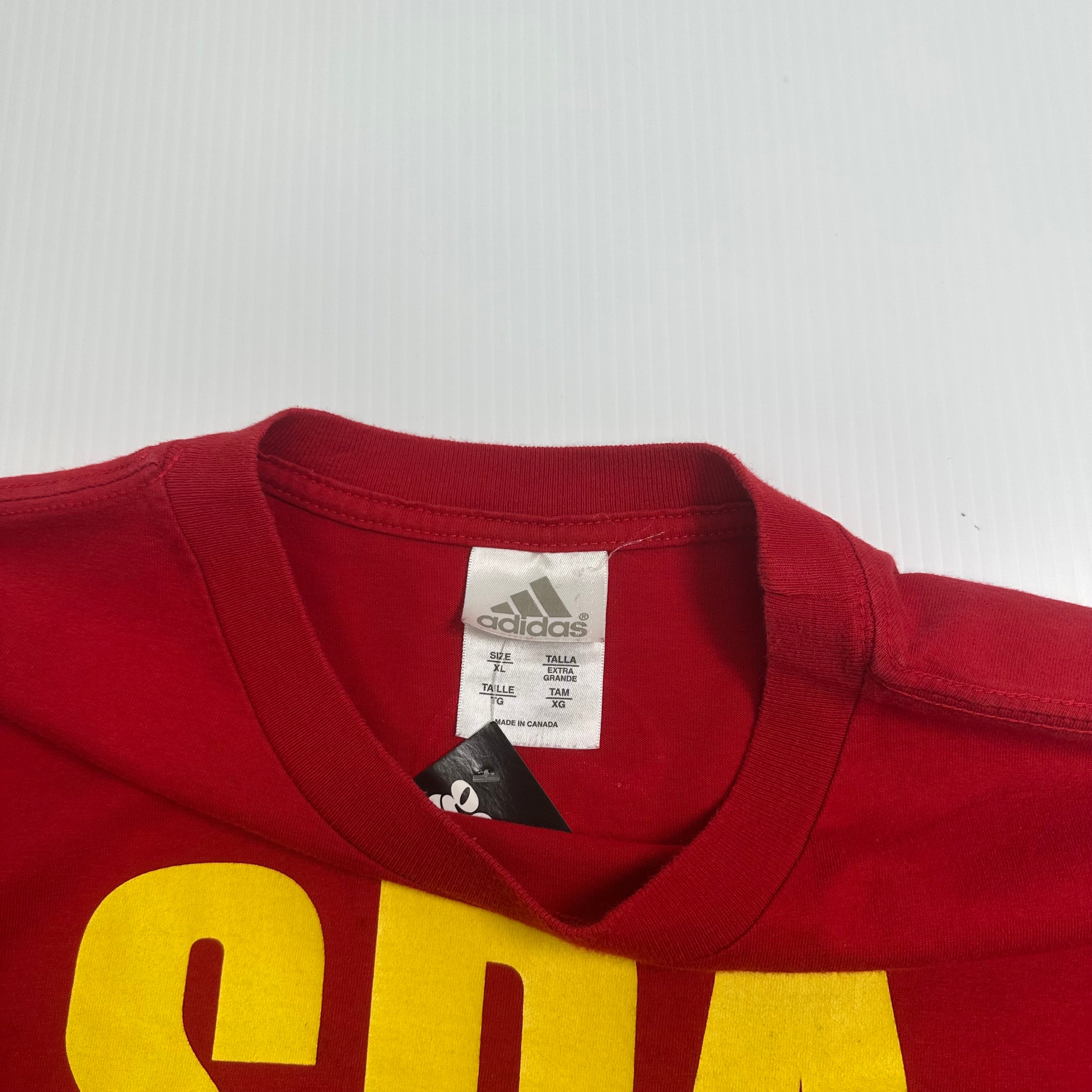 Vintage Adidas Spain National Football Team Tee XL