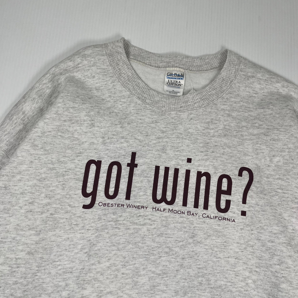 Vintage Got Wine? Graphic Crewneck XL