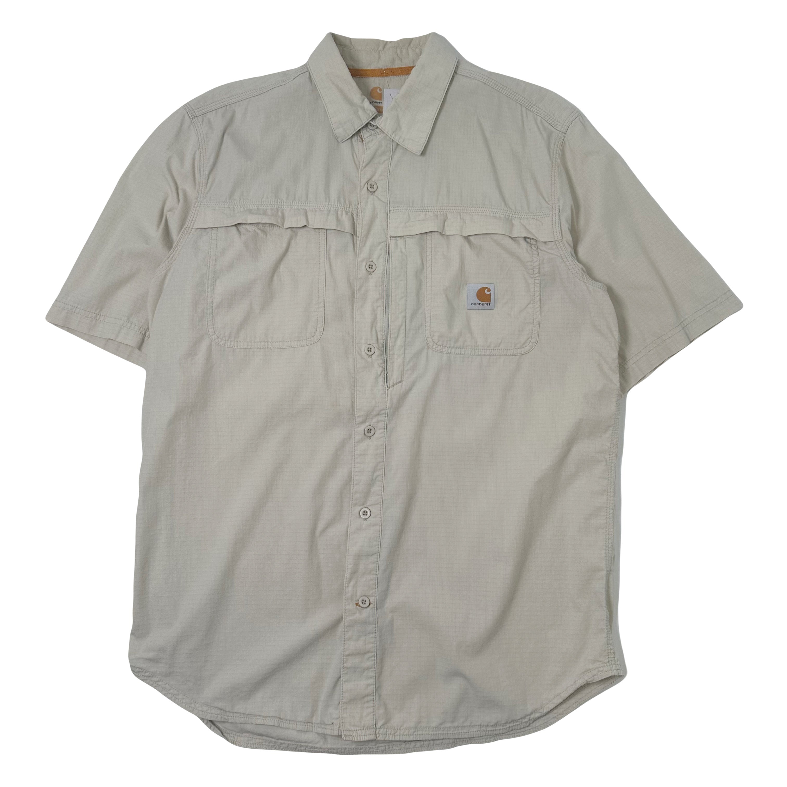 Carhartt Ripstop Short Sleeve Button Up Shirt L
